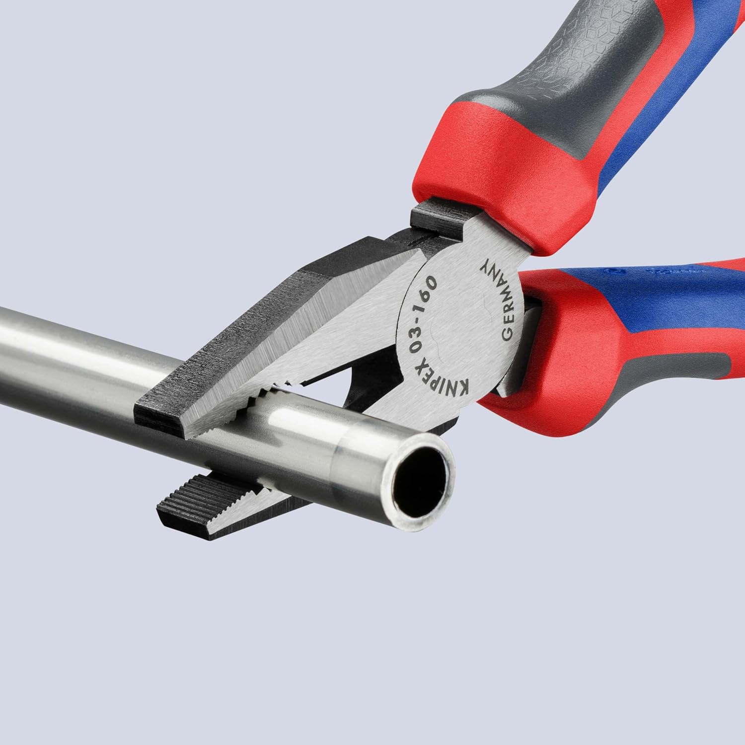 Pinza universale "Knipex" in acciaio con manici rivestiti in materiale bicomponente