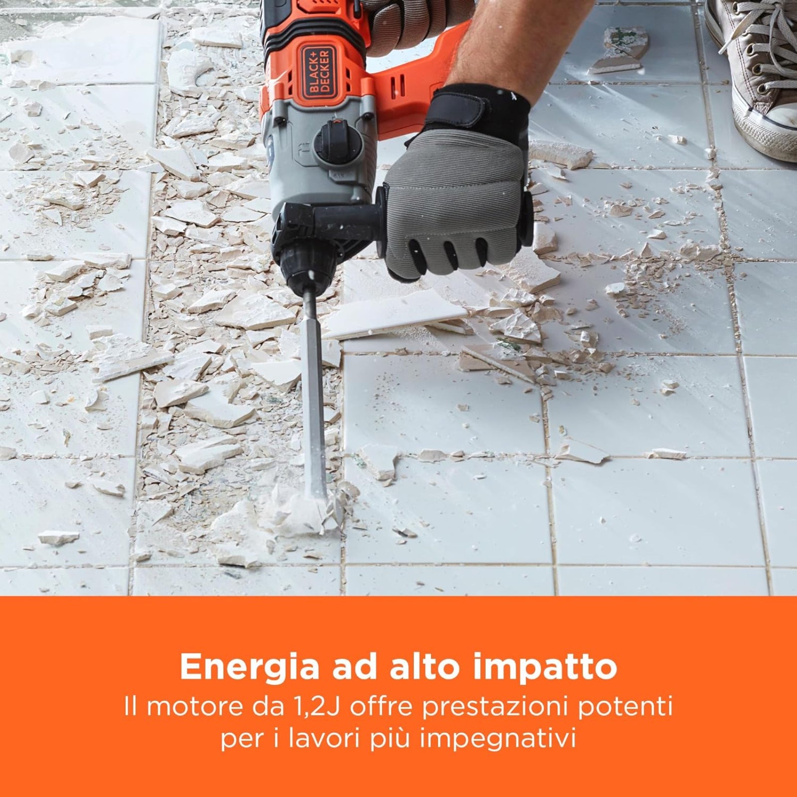 Tassellatore "BCD900E2K-QW" con attacco SDS plus da 18 V