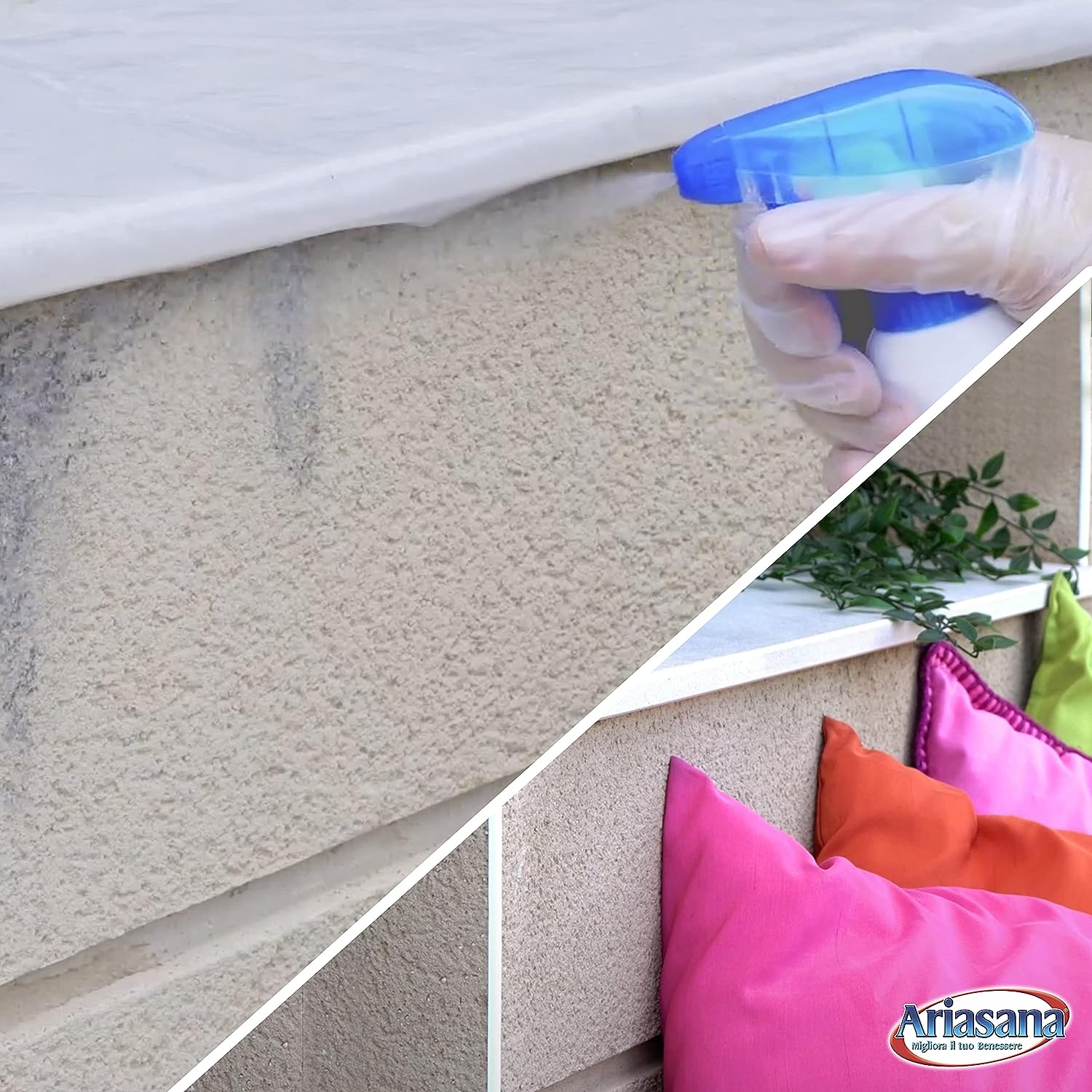 Detergente liquido antimuffa Smuffer Ariasana superattivo contro alghe muffe e muschi 250ml