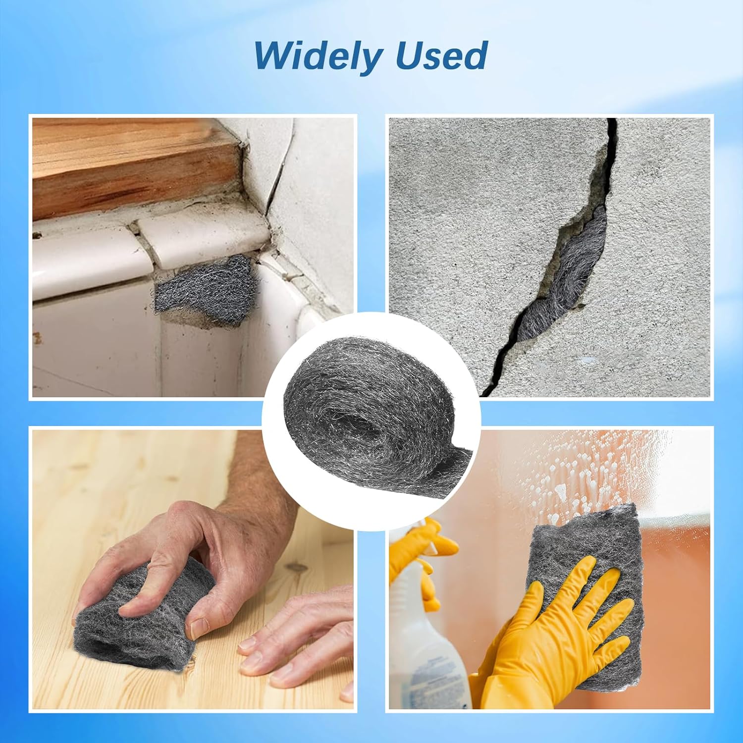 Lana d'acciaio paglietta metallica per carteggiare e togliere vernici da 1 kg