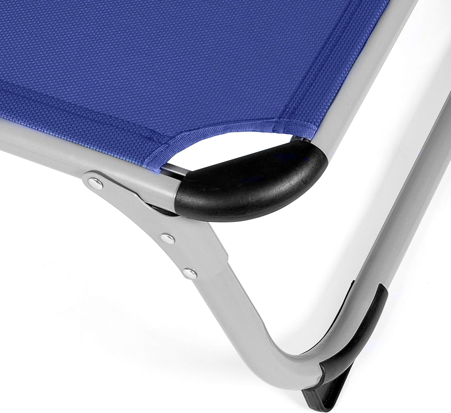 Lettino prendisole "Super" in alluminio pieghevole con tettuccio da mare e giardino