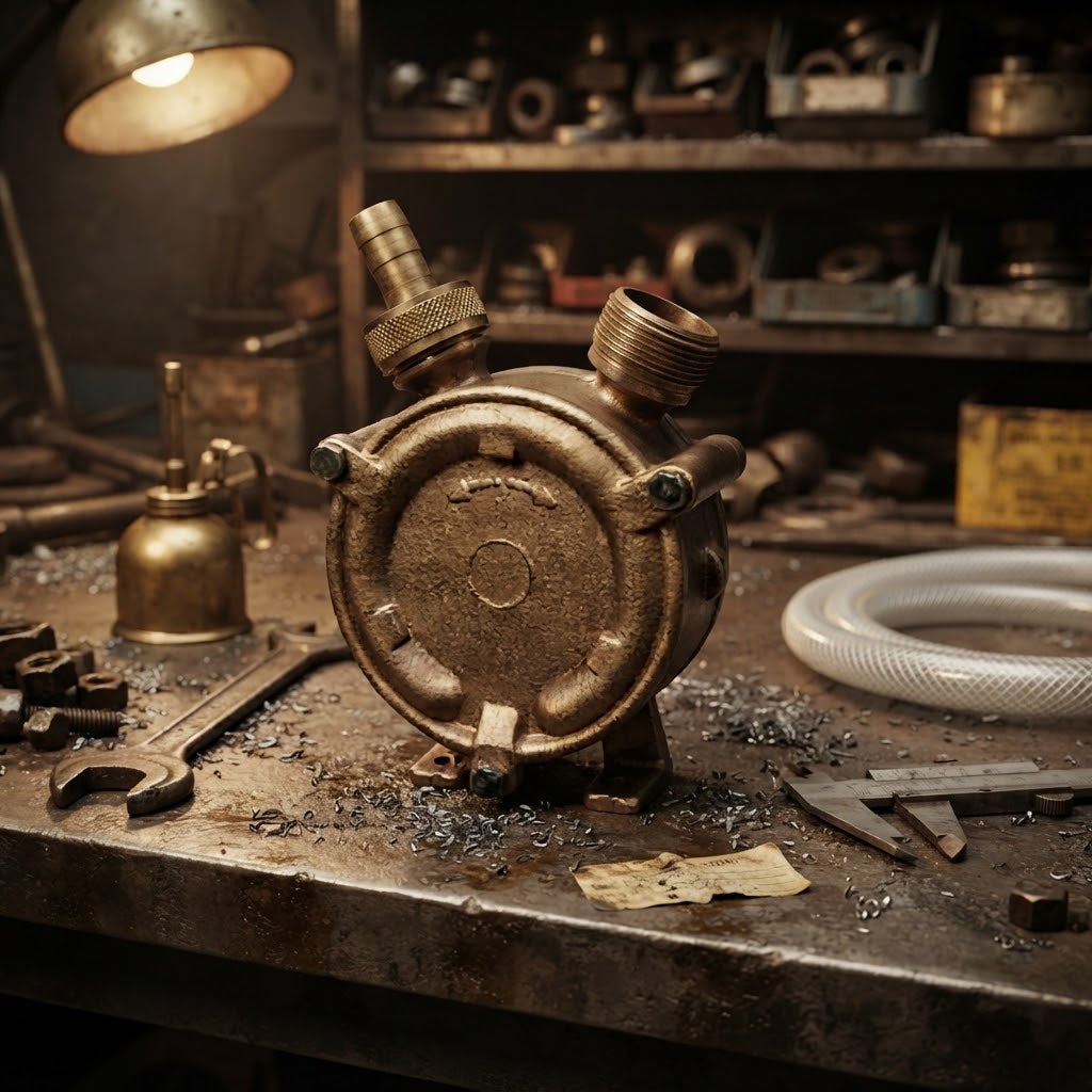 Pompa travaso per trapano in ottone Drill Classica ad anello liquido con girante