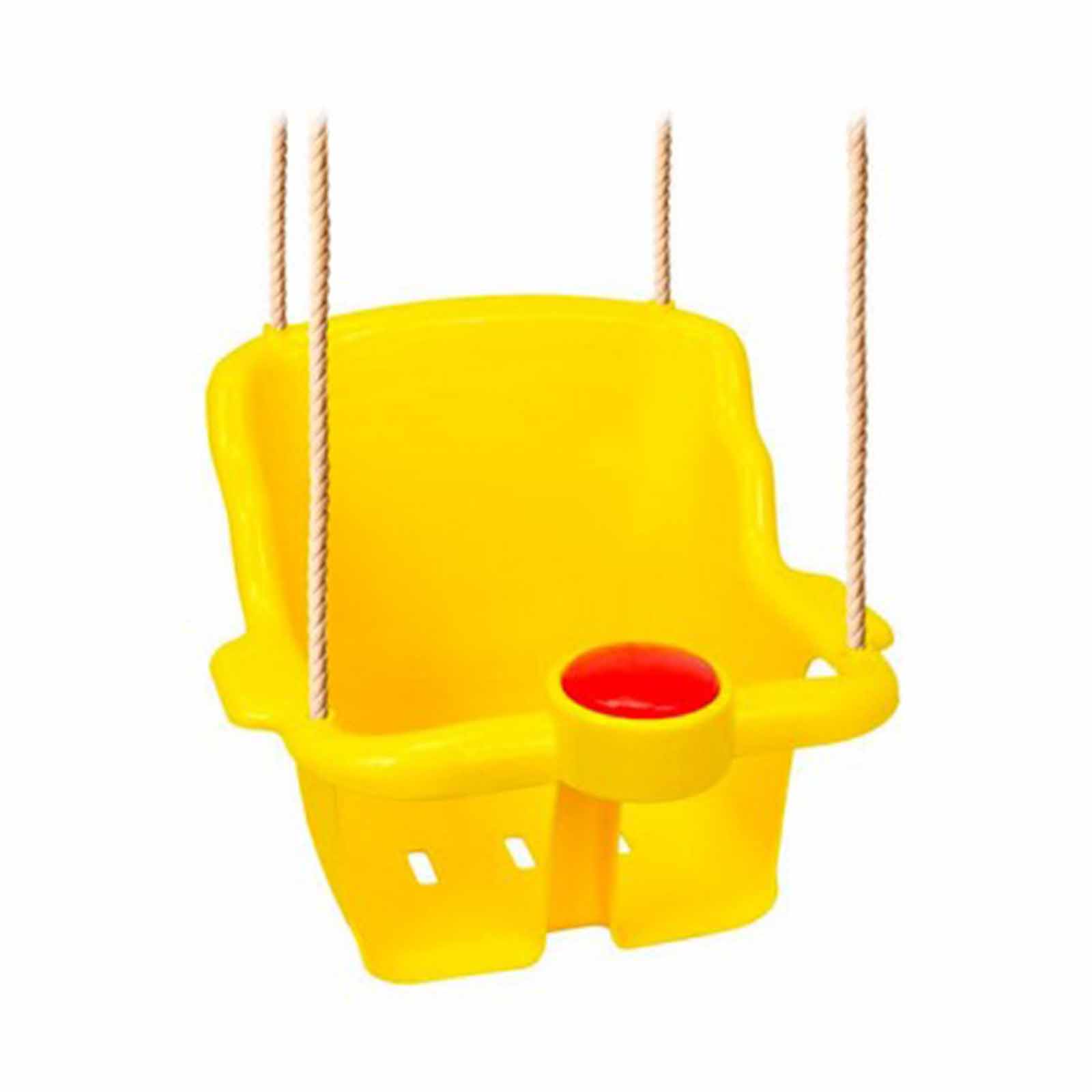 Seggiolino di ricambio altalena in plastica con clacson e protezione a T per bambini da 1 - 3 anni