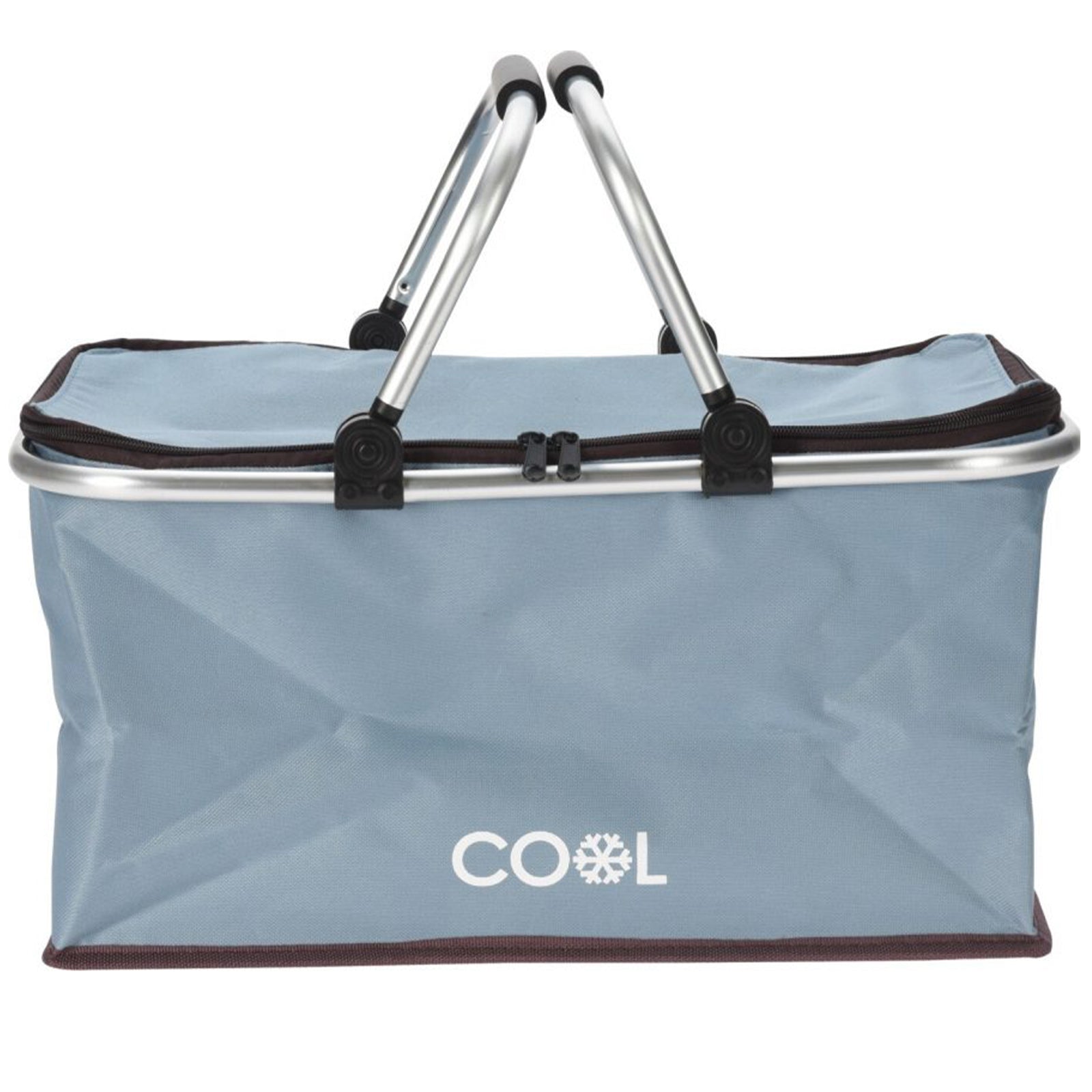 Borsa Frigo pieghevole con maniglie in alluminio da mare e campeggio 35 lt