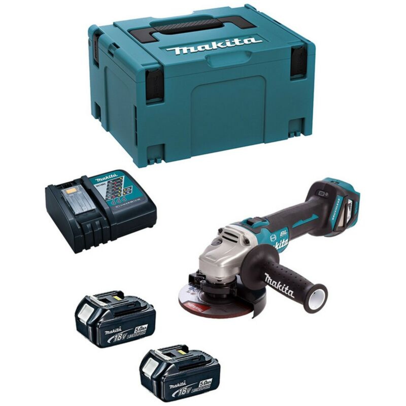 Smerigliatrice angolare "DGA513RTJ" a batteria da 18V