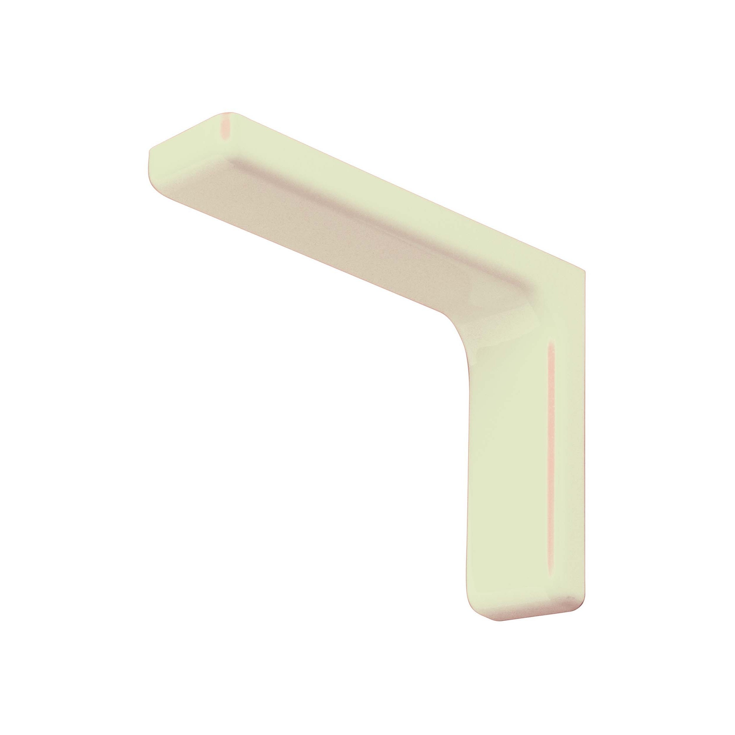 Reggi mensola per arredo in acciaio con copertura in plastica, kit con viti e tasselli