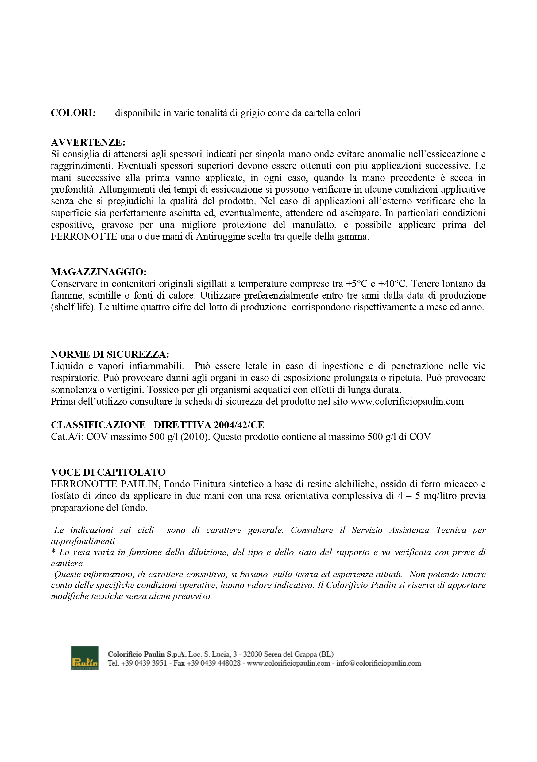 Finitura Anticorrosiva Sintetica Protezione Ferronotte per Ferro e Ghisa 750 ml