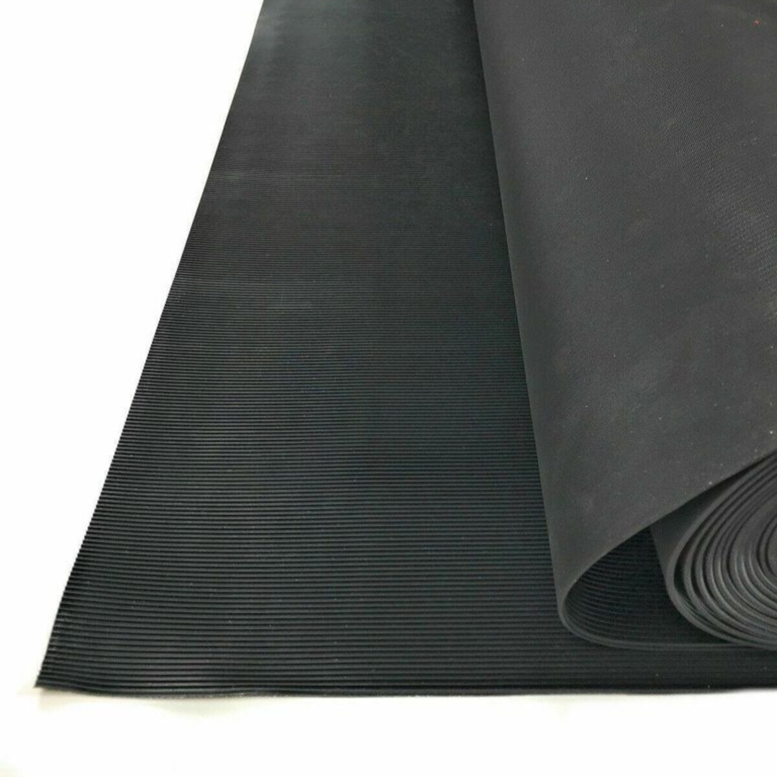 Tappeto millerighe in gomma nero