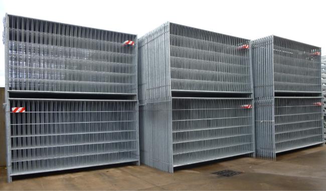Recinzione mobile per cantiere finitura zincata 3,30 mt x h 2