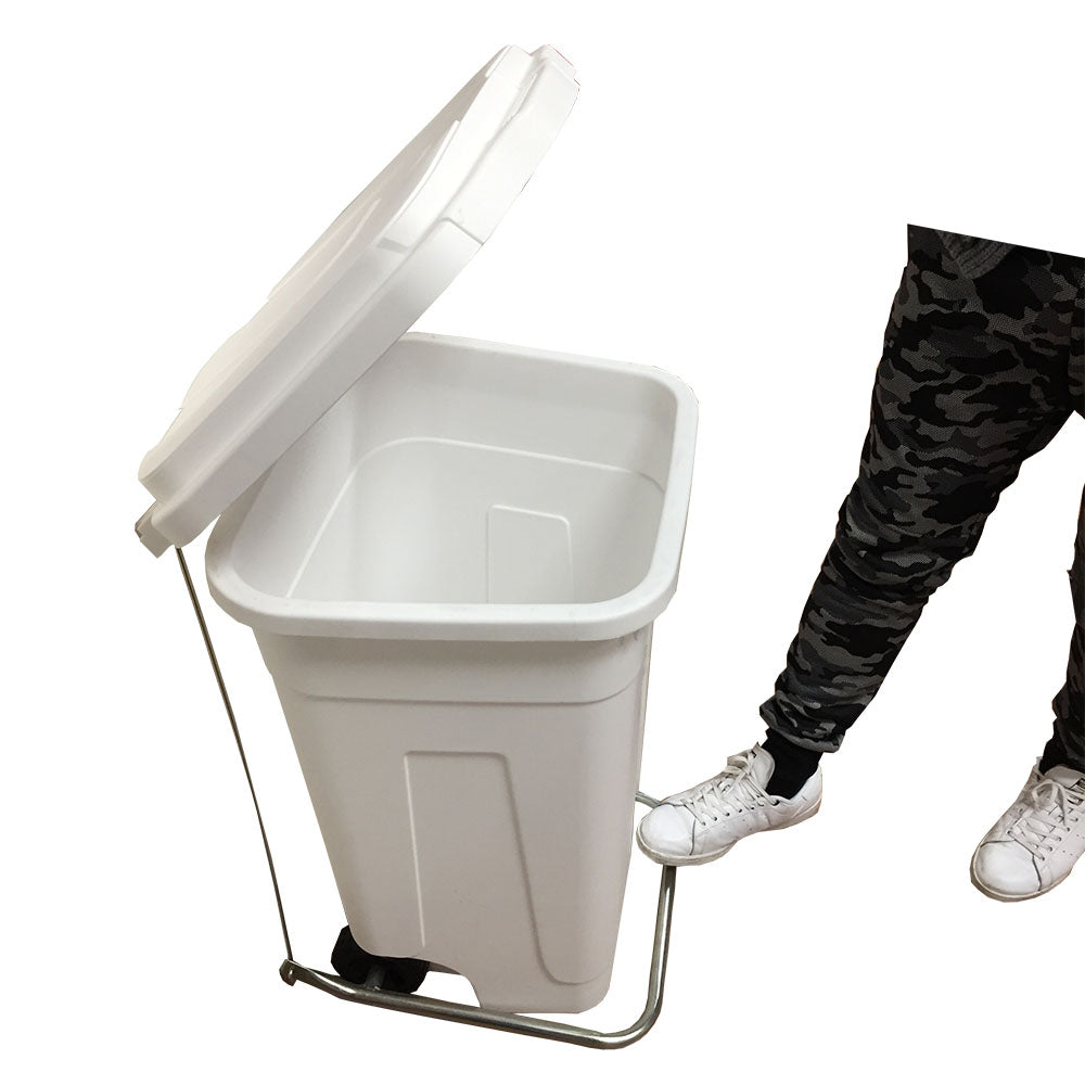 Pedale con aste in acciaio zincato per bidone di immondizia 80 lt