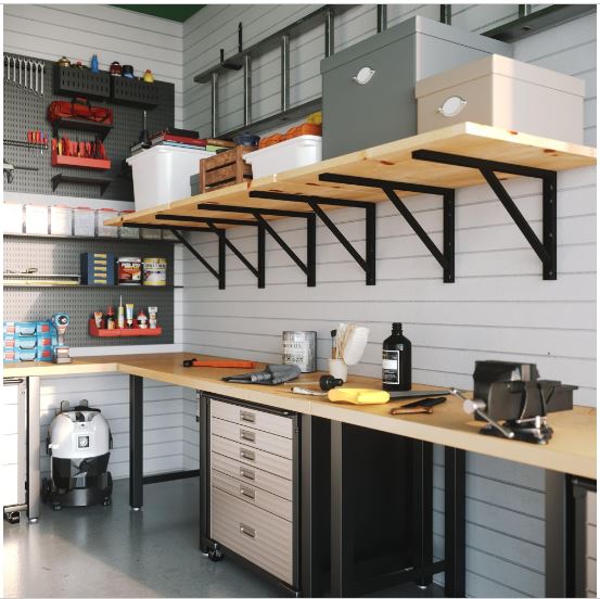 Reggi mensola "Pesante" per mensole da parete in acciaio verniciato