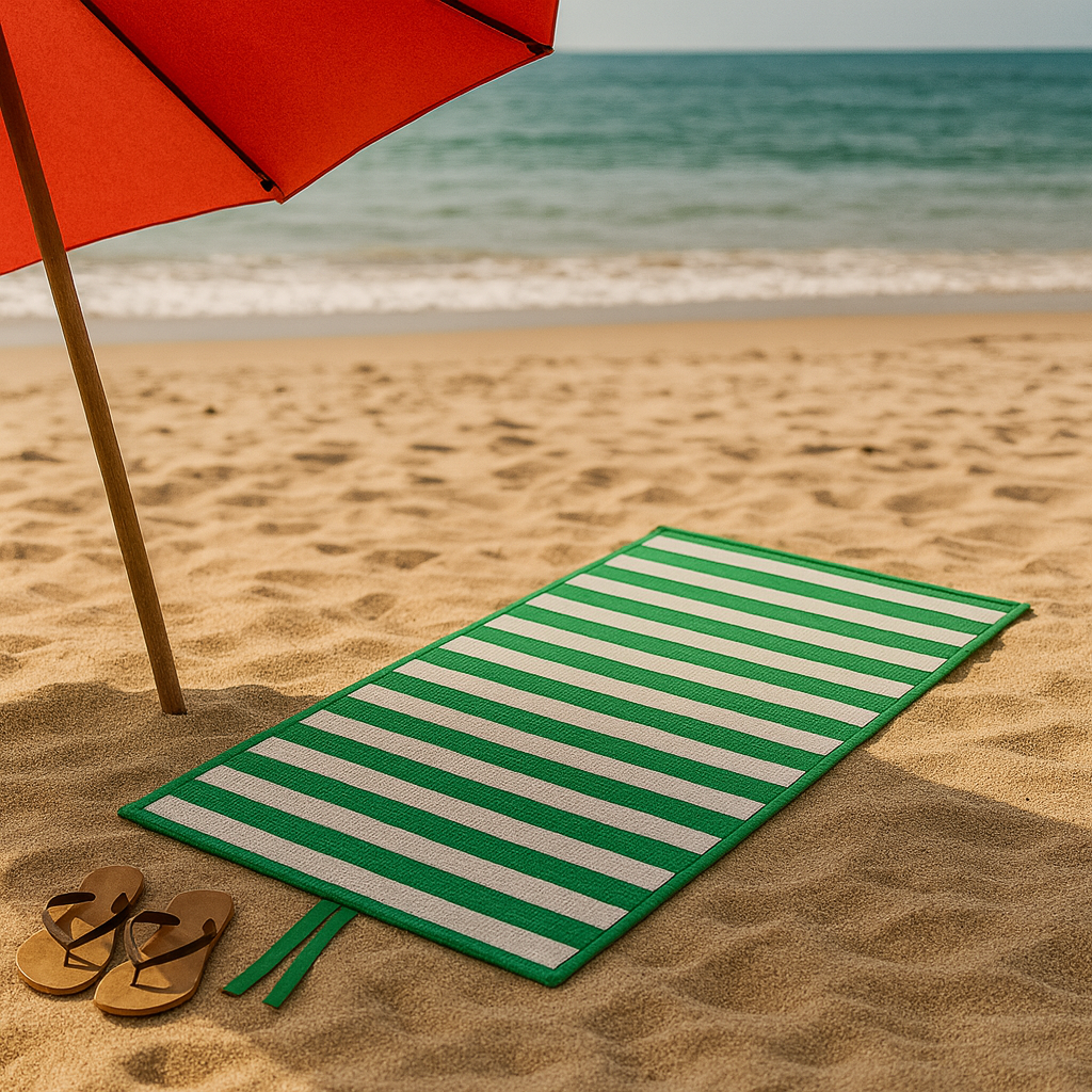Stuoia da spiaggia in polipropilene, leggera e resistente da 60 x 180 cm