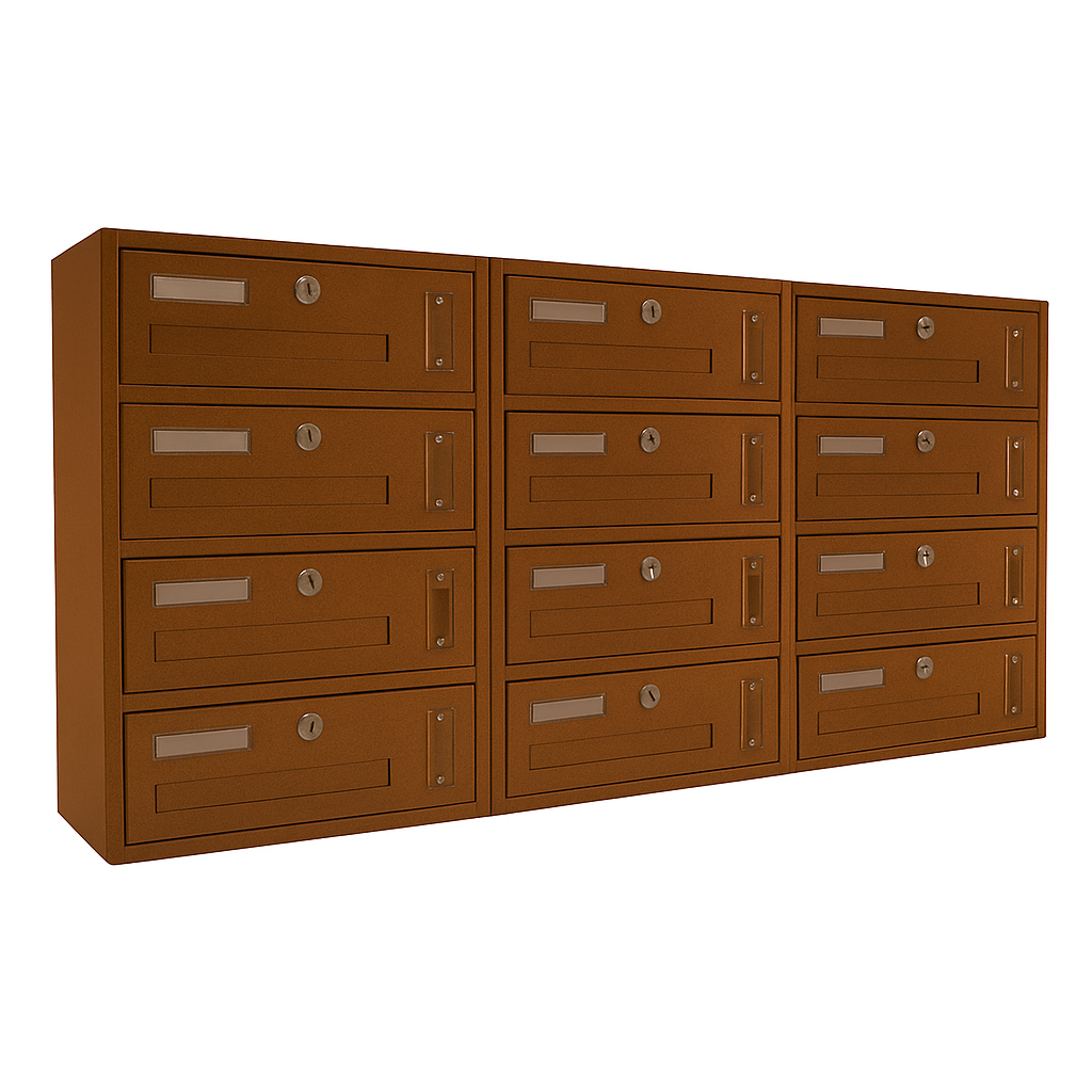 Cassetta postale condominiale da muro buca lettere componibile "Made in Italy"