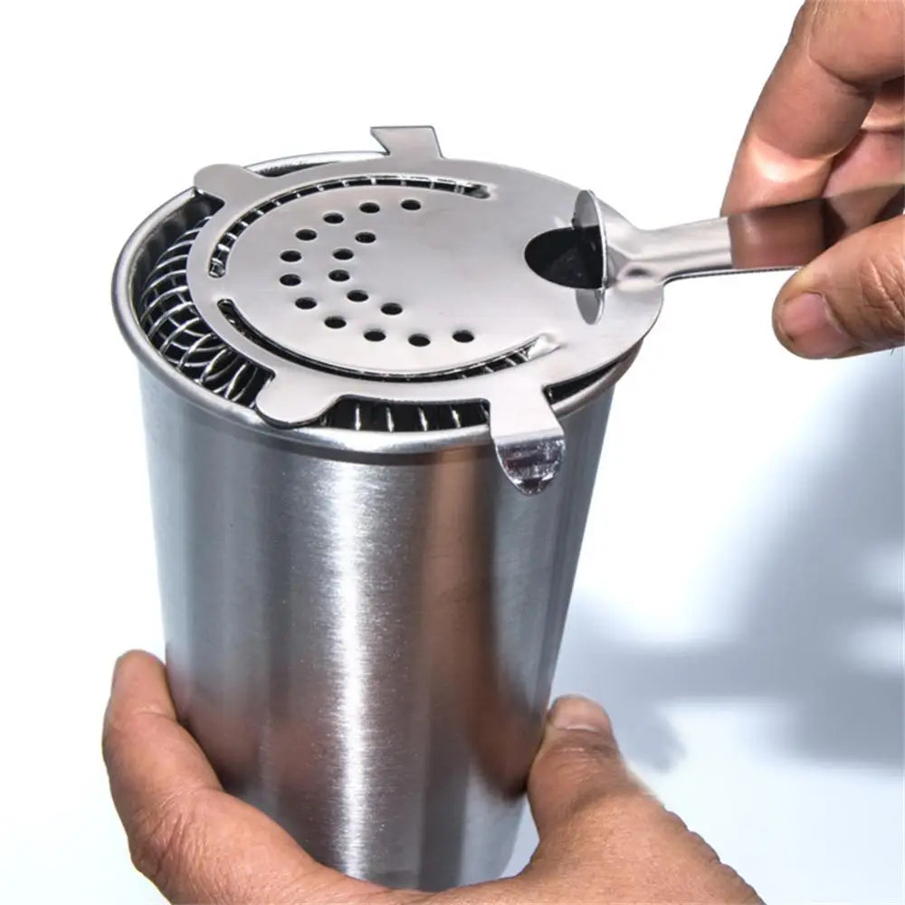 Colino in acciaio inox con retina per cocktail 17 x 10 cm