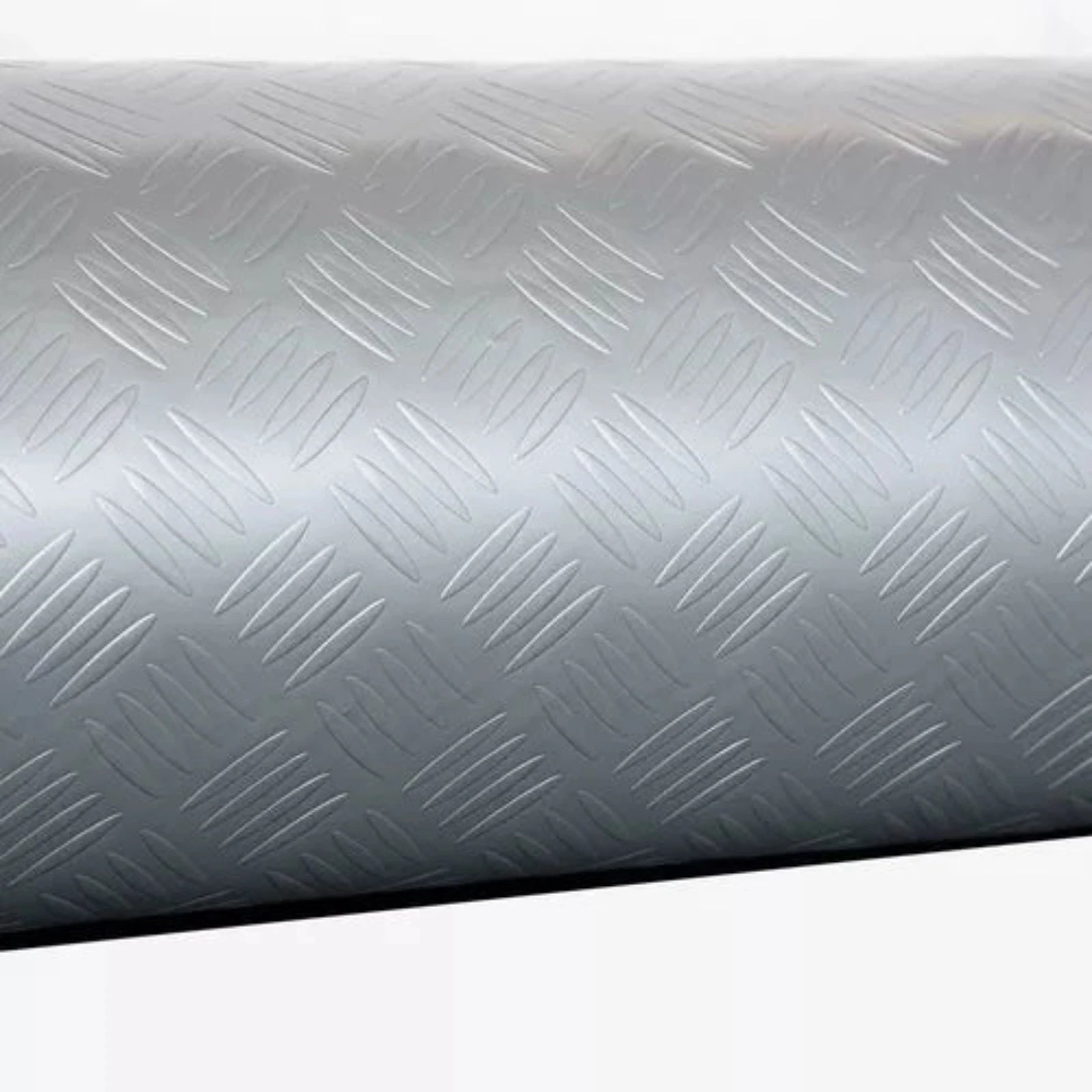 Tappeto striato grigio in pvc