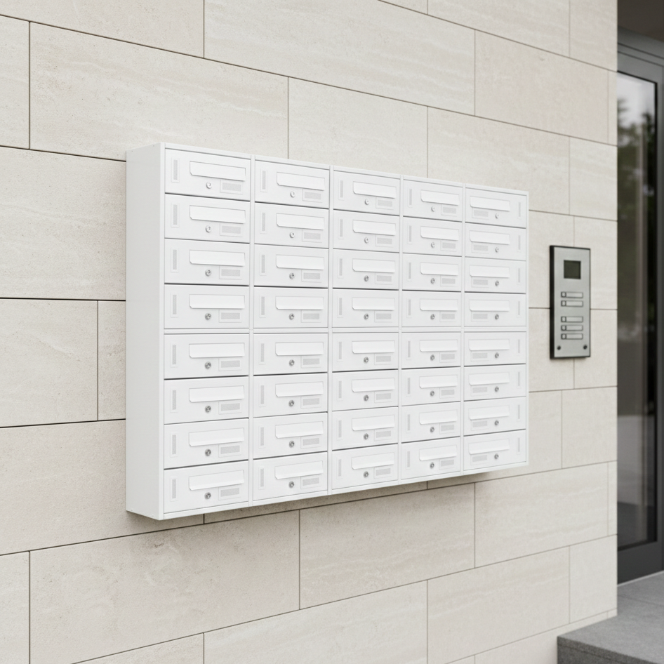 Cassetta postale condominiale da muro buca lettere componibile "Made in Italy"