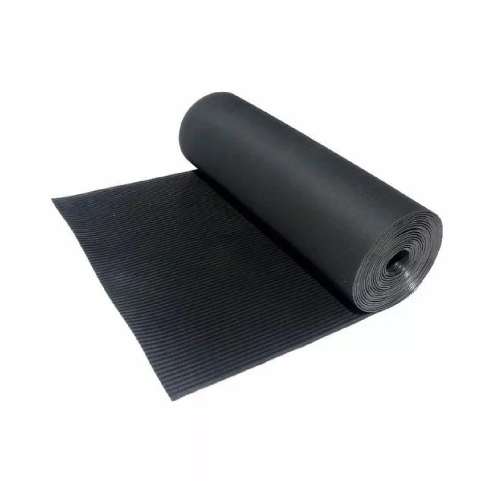 Tappeto millerighe in gomma nero