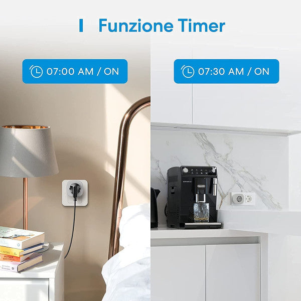 Multipresa smart socket presa intelligente con connettività wi-fi e timer