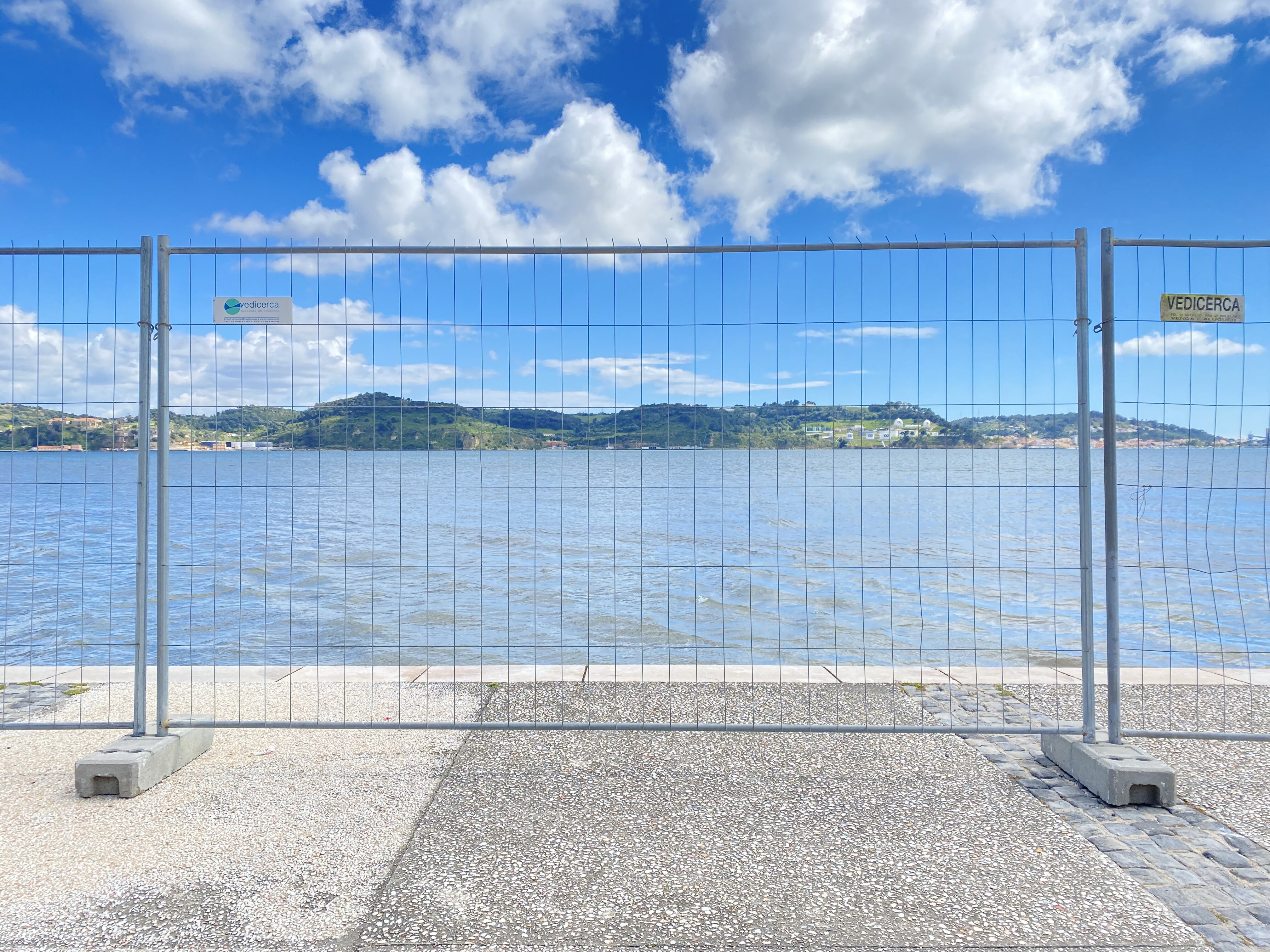 Recinzione mobile per cantiere finitura zincata 3,30 mt x h 2