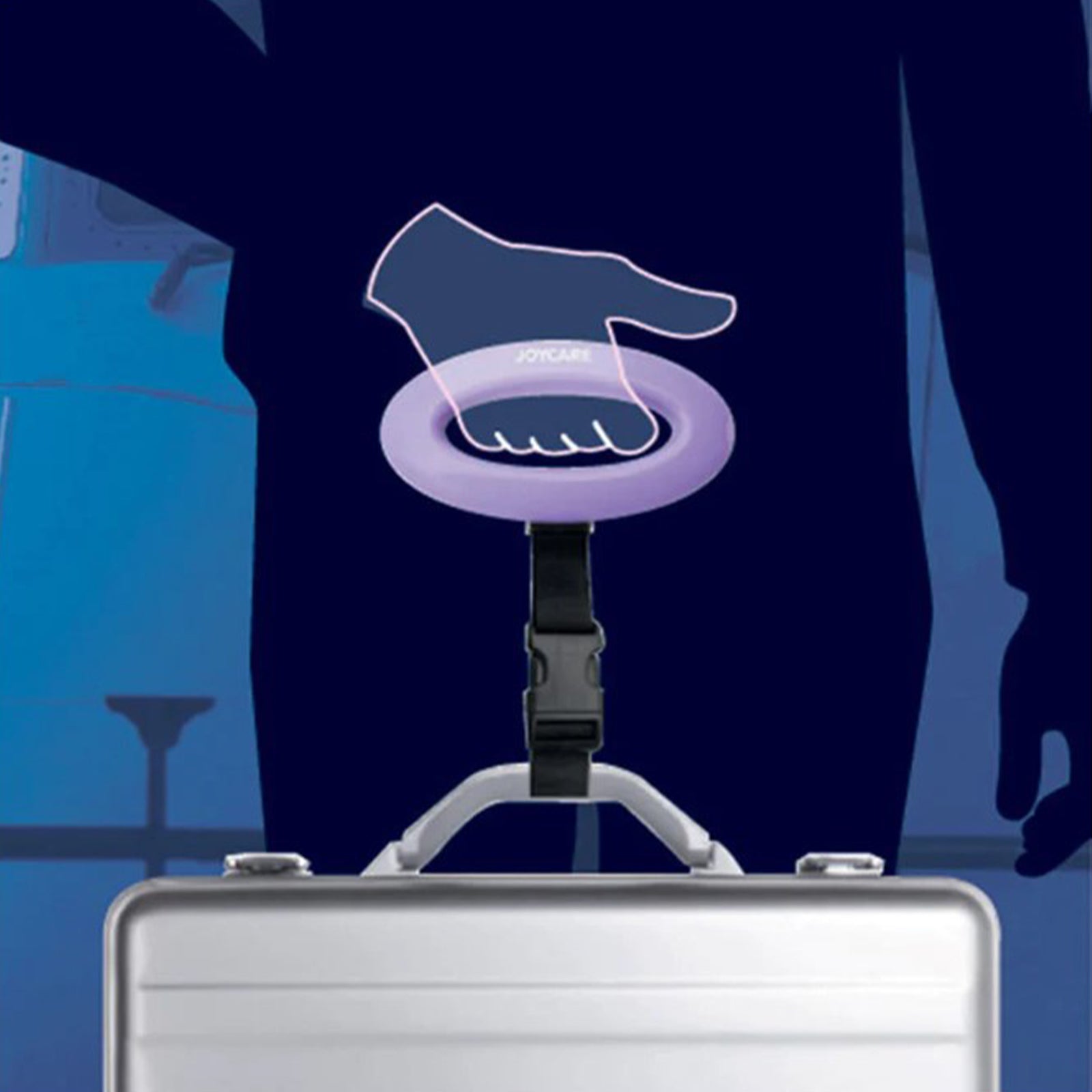 Bilancia digitale per pesare bagagli e valigie, massimo 50 kilogrammi