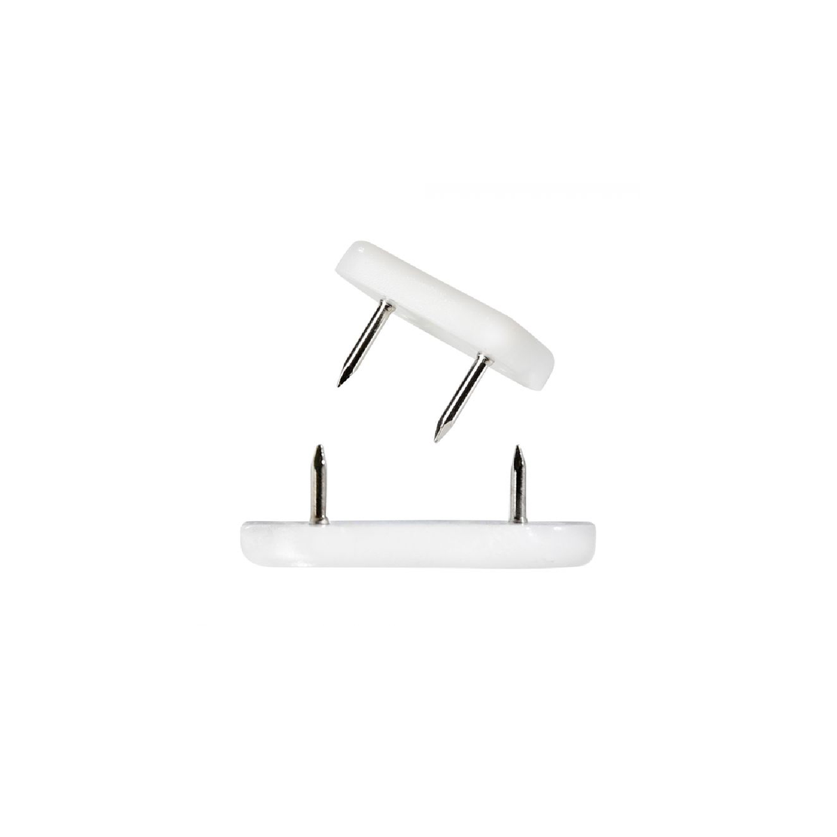 Gommino paracolpi bianco per sedile WC con chiodi in ABS antiurto