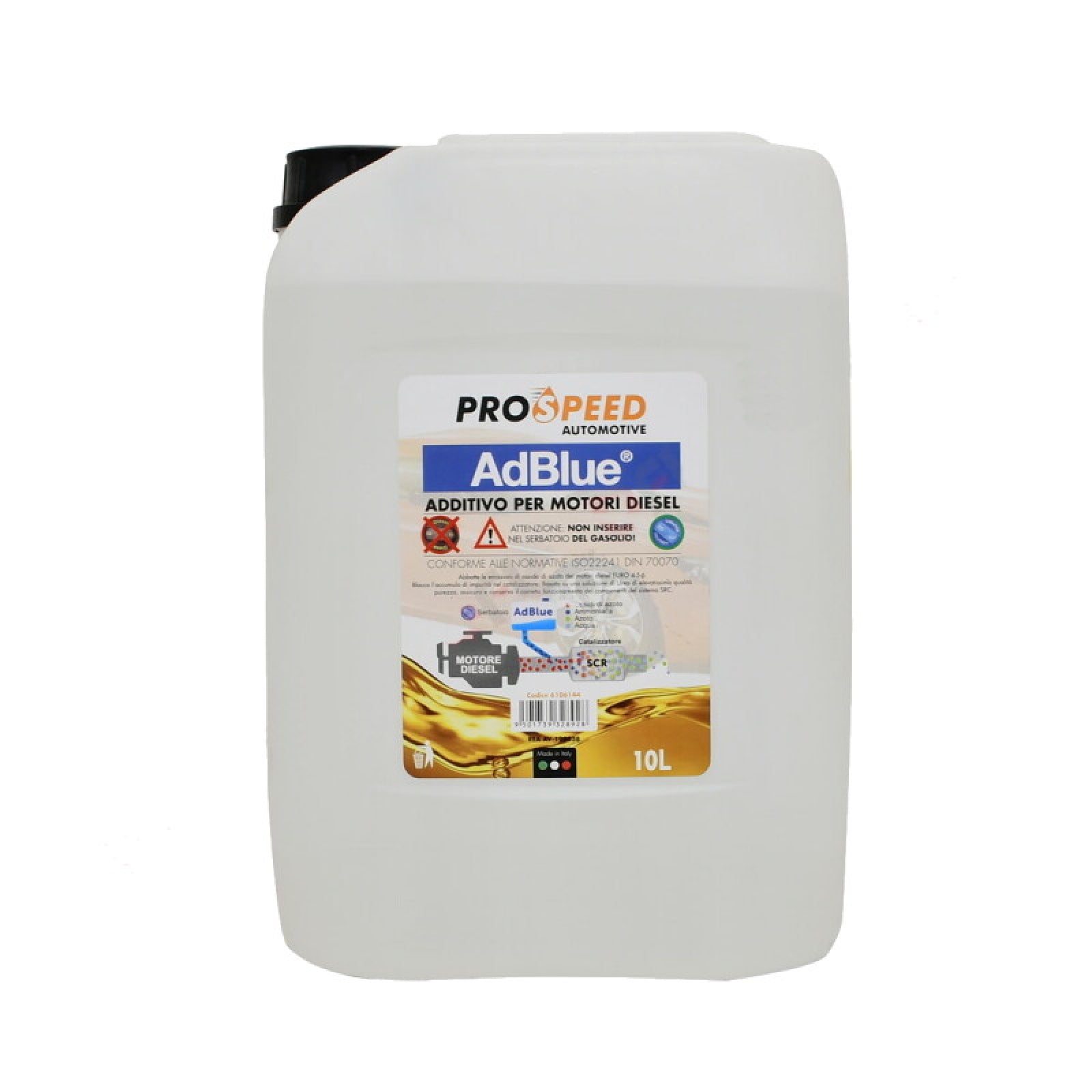 Additivo "ProSpeed" per motori diesel "AdBlue" non infiammabile e non tossico