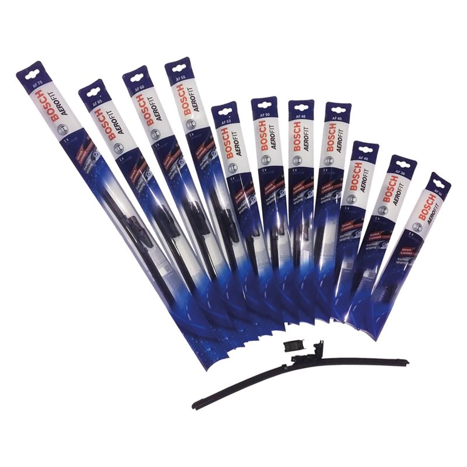 Spazzola tergicristallo aerofit "Bosch" in plastica ad alta resistenza