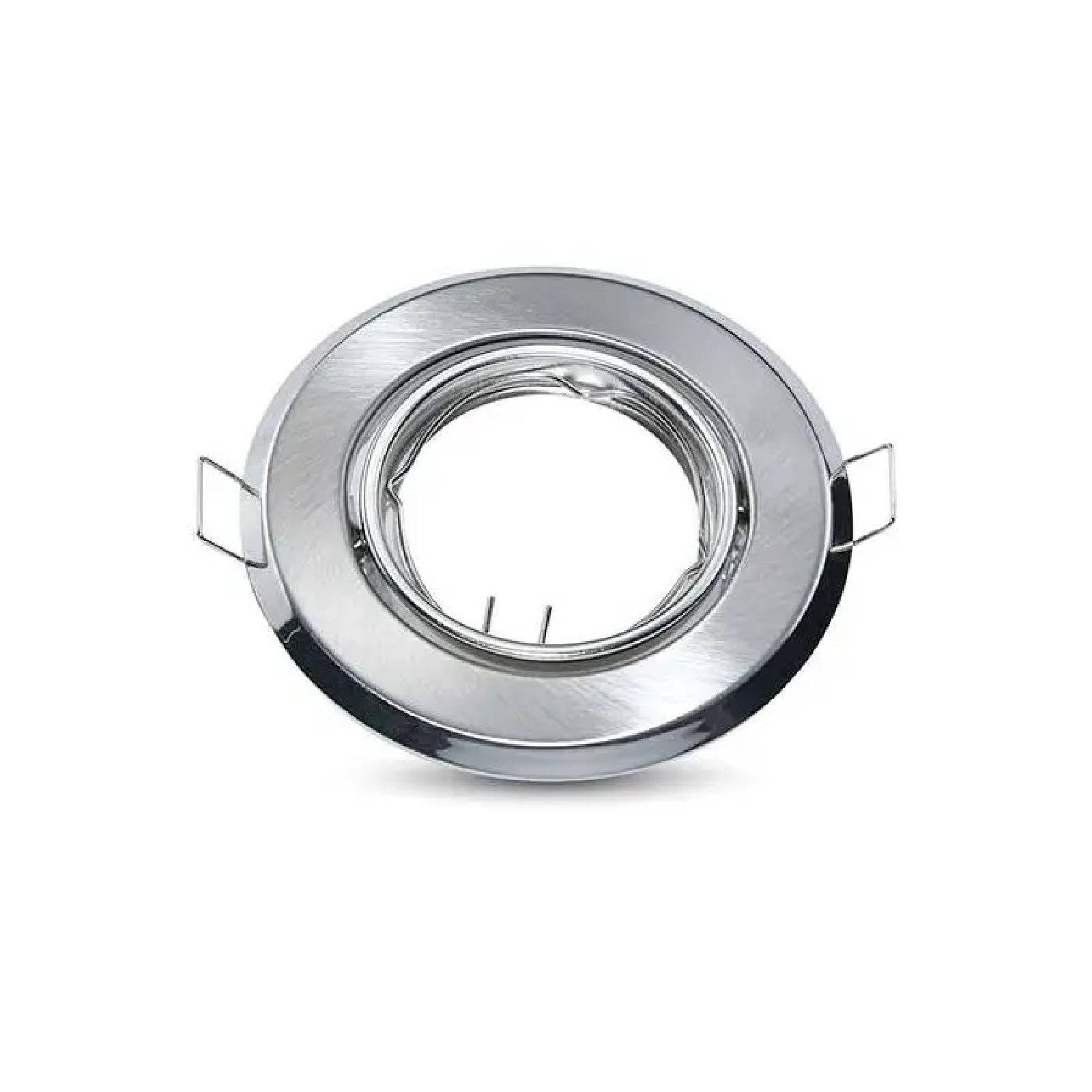 Portafaretto led VTAC orientabile in metallo ad incasso con anello per bloccaggio lampadina