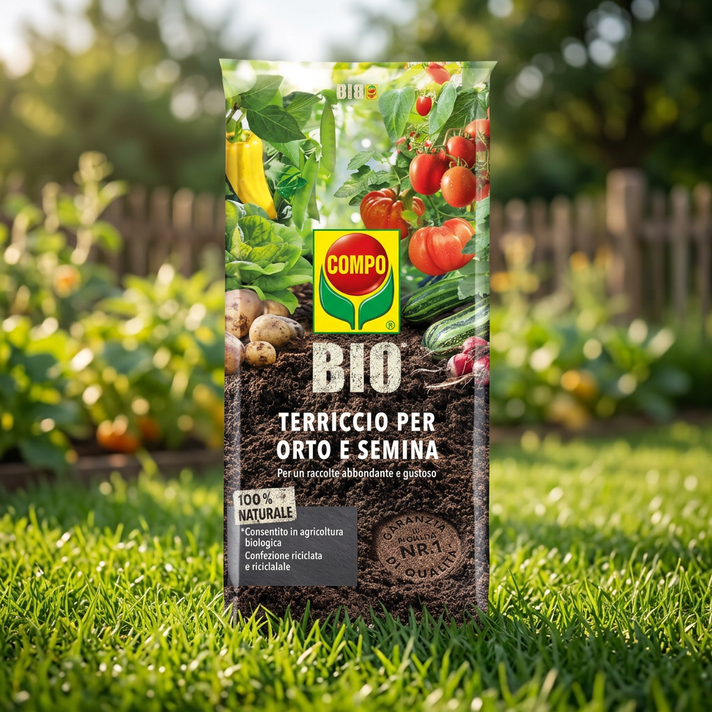 Terriccio bio per orto e semina substrato professionale Biologico Lt 80