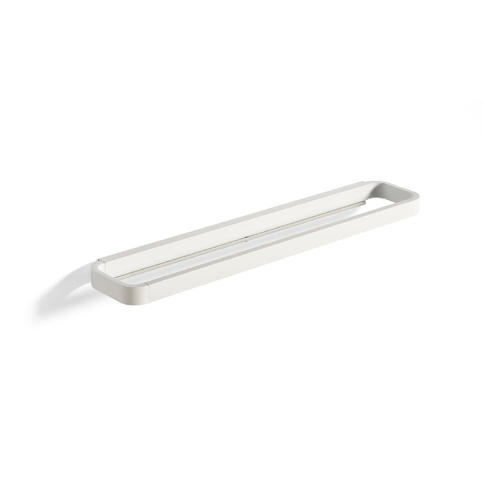 Porta asciugamani serie "linea" in durolite e ABS antiurto con fissaggio a vite o colla