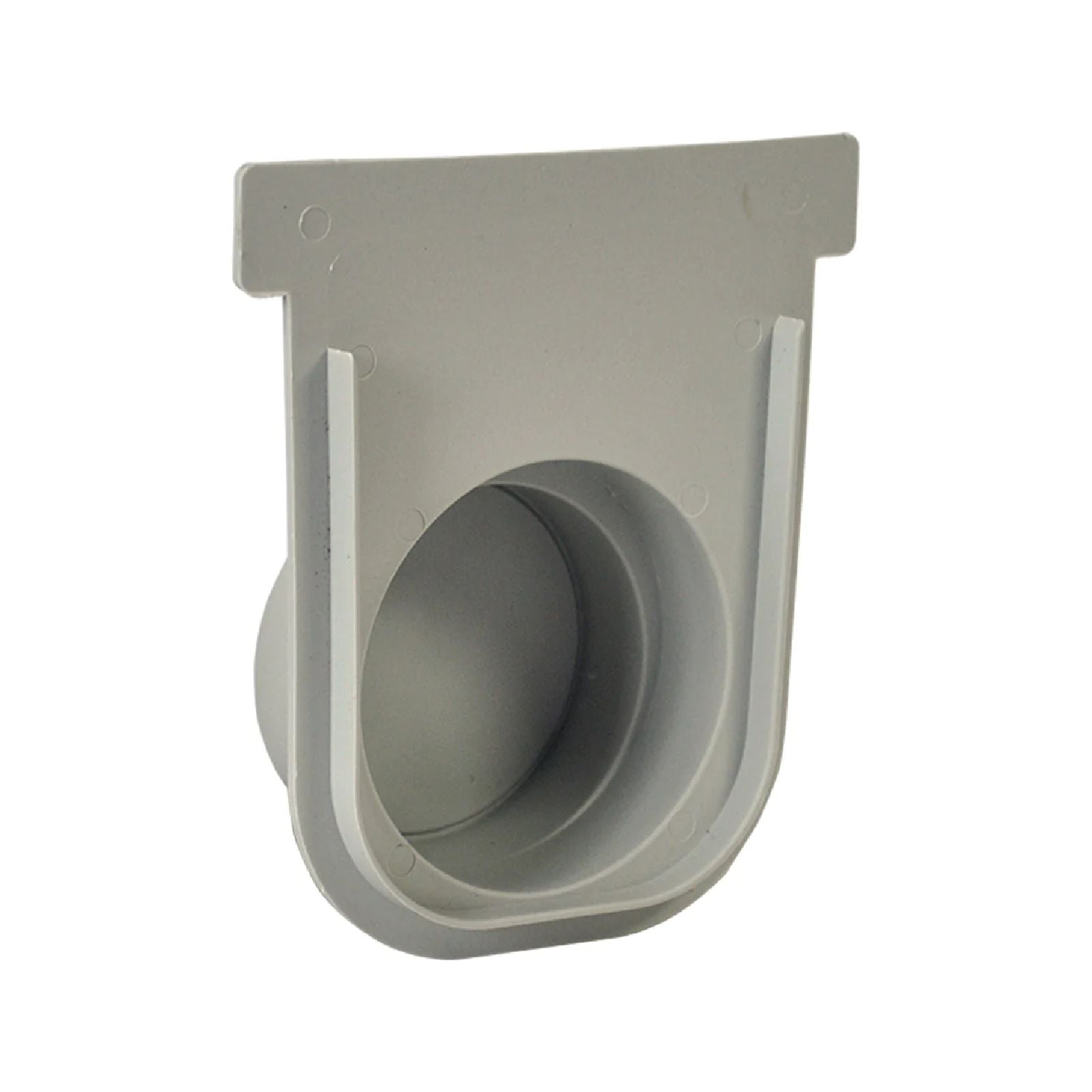 Testata in PVC tappo laterale di chiusura per canaletta 13 x 50 x 14 cm