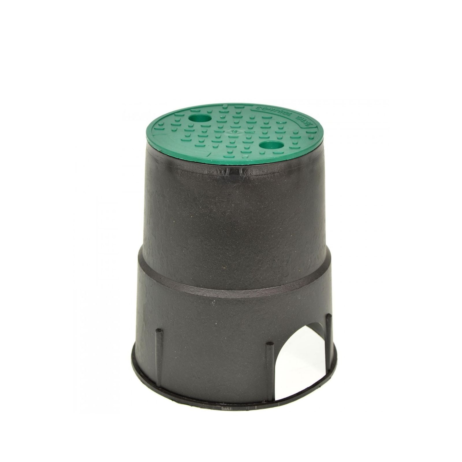 Pozzetto circolare con materiale plastico resistente agli urti con coperchio