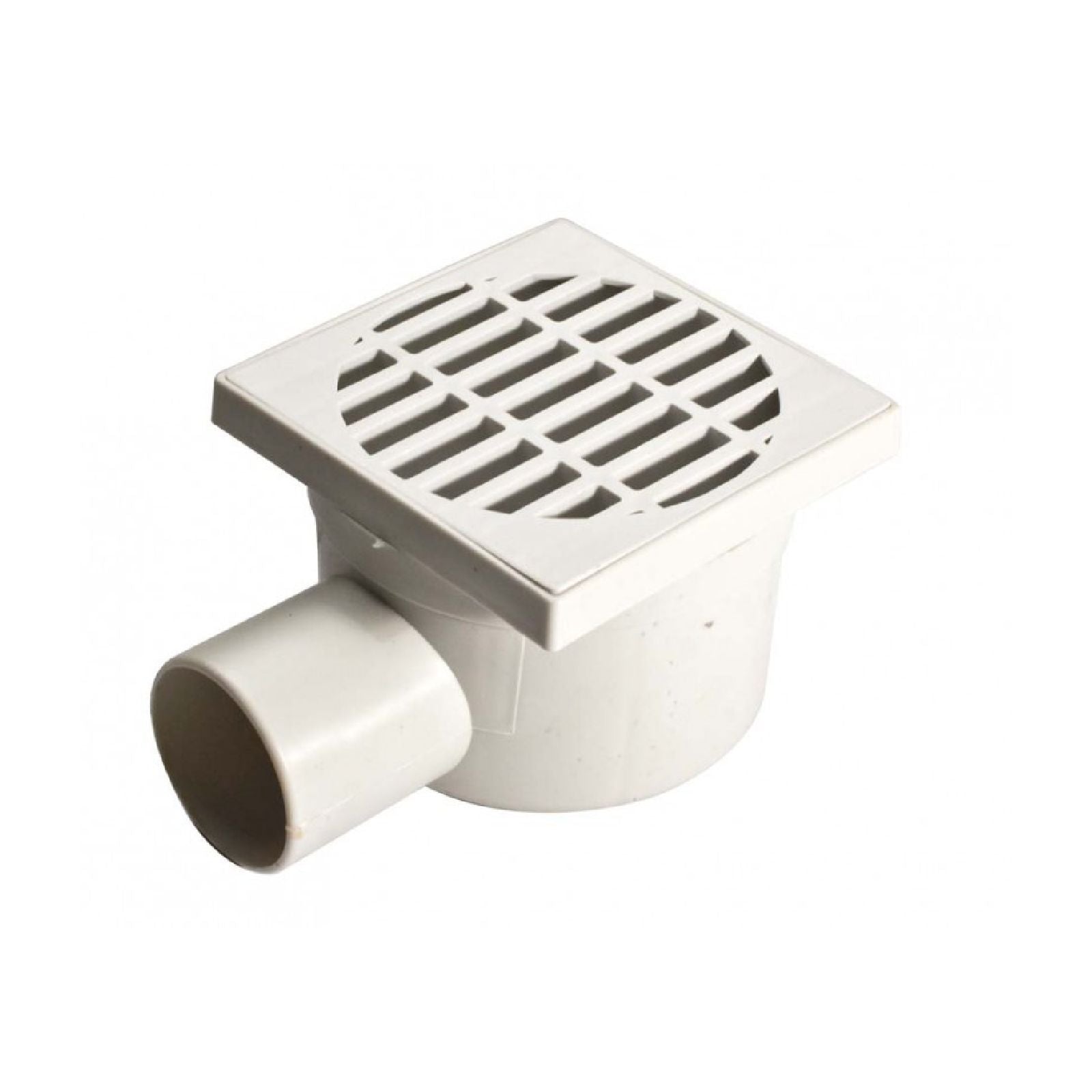 Chiusino sifonato in polipropilene con scarico laterale e griglia orientabile