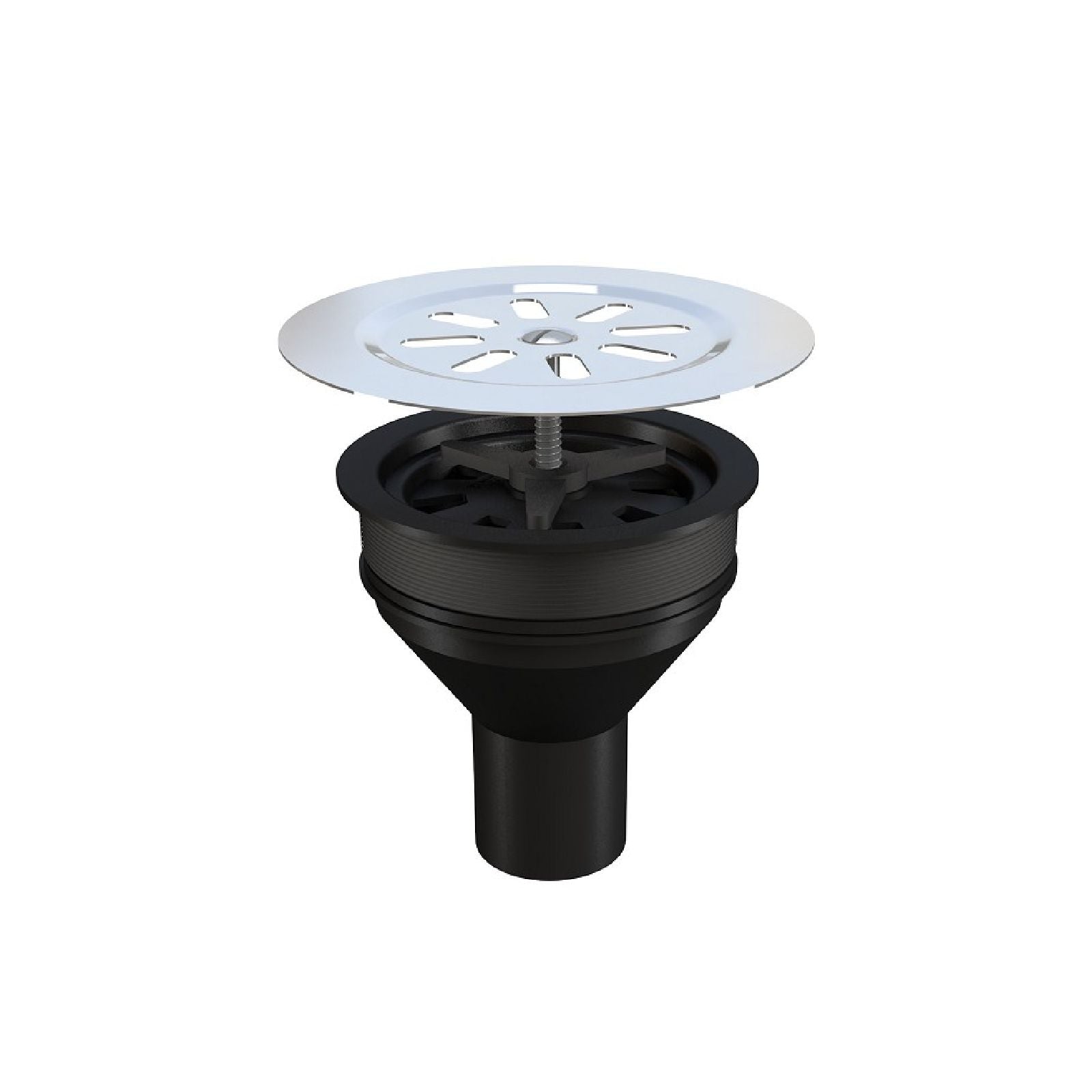 Tappo grigliato ad espansione per pozzetto a pavimento Ø 100 mm