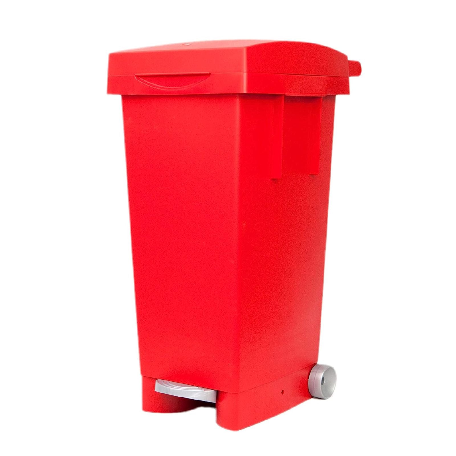 Bidone "Big Tata" per immondizia con ruote e pedale 80 lt