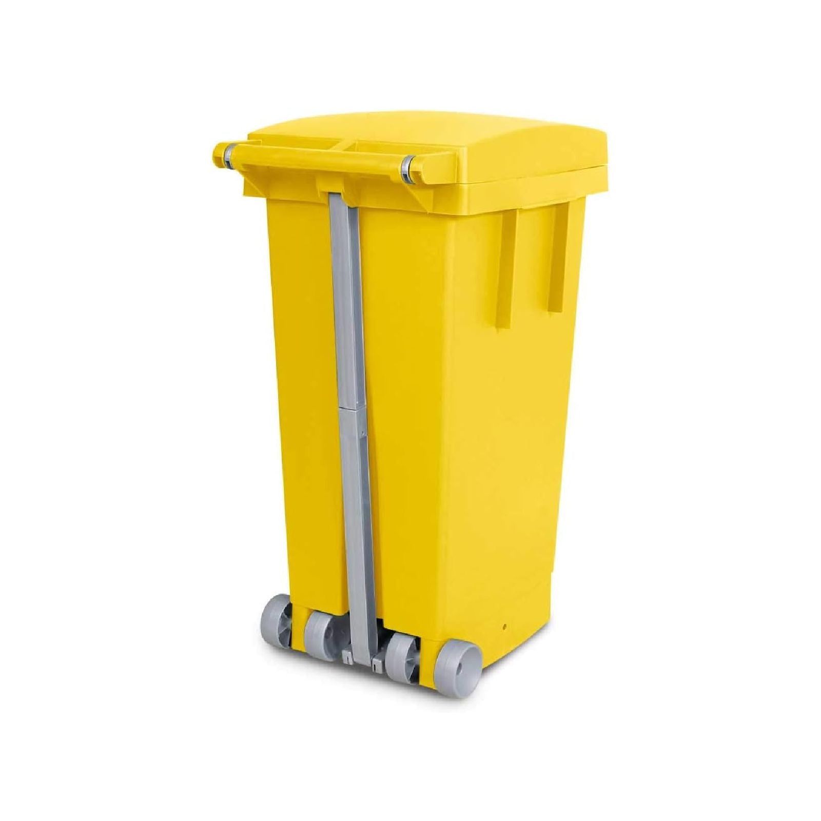 Bidone "Big Tata" per immondizia con ruote e pedale 80 lt