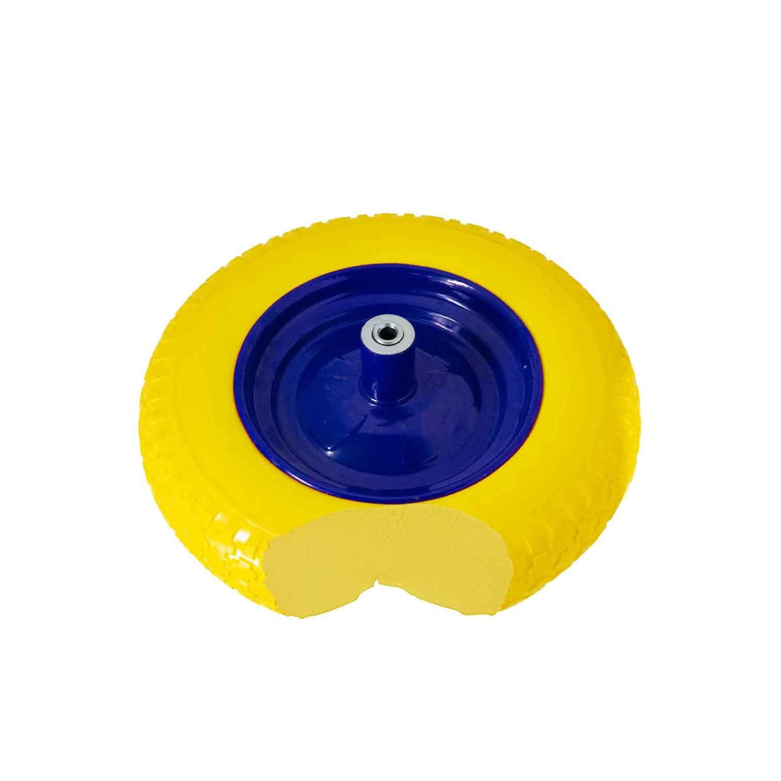 Ruota poliuretanica piena con cuscinetto per carriola industriale