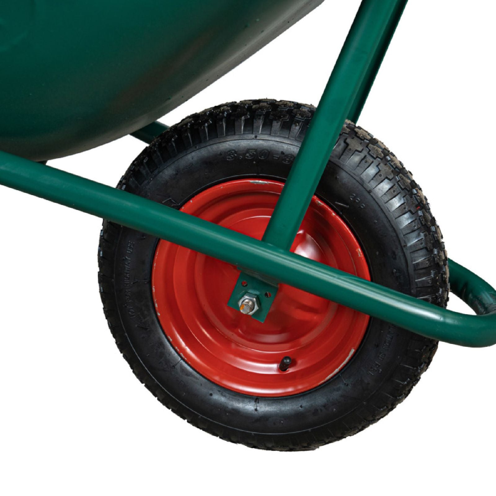 Carriola "Garden" tubolare con vasca in pvc 100 lt e ruota pneumatica