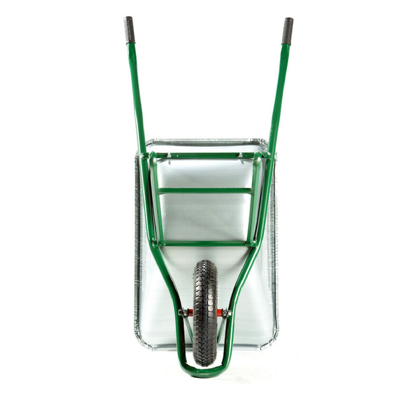 Carriola tubolare "Smontata" con vasca zincata e ruota pneumatica 75 lt