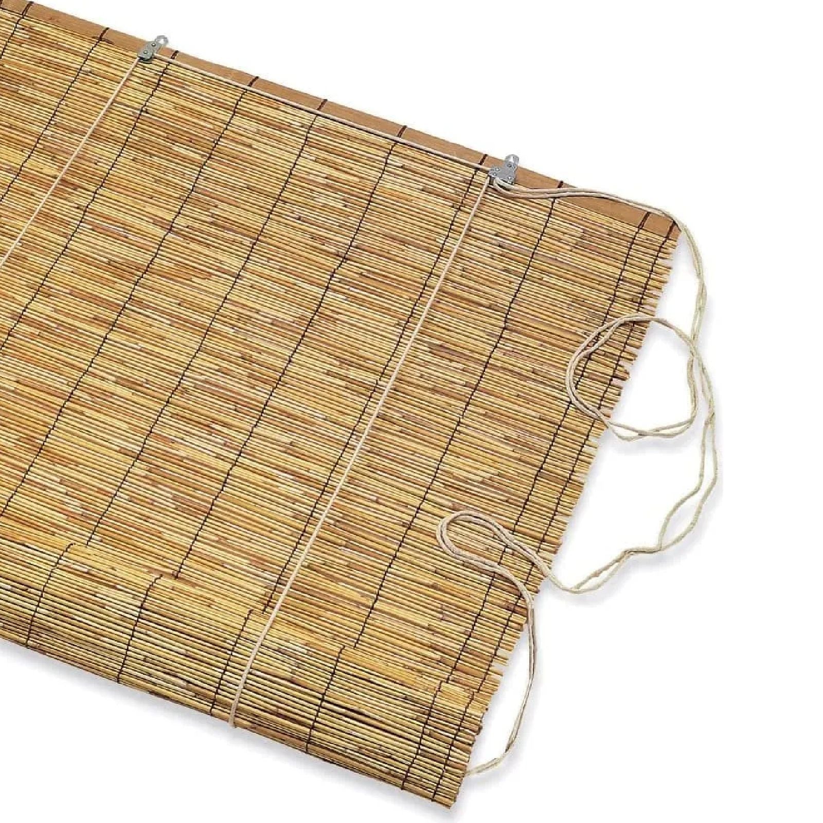 Tapparella in arelle di bamboo con carrucola e legatura in nylon