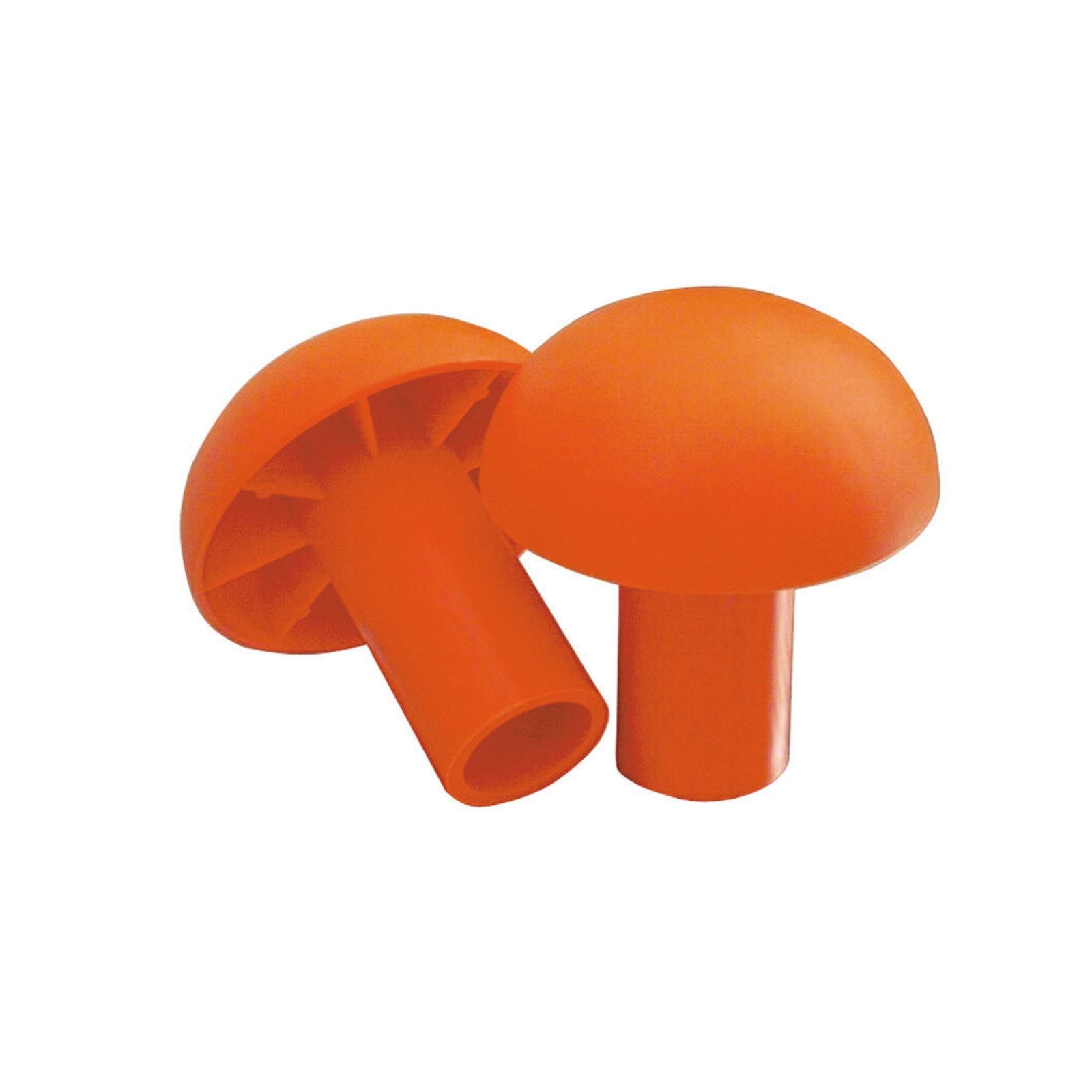 Tappo di protezione a fungo in plastica per sbarre sporgenti da cantiere