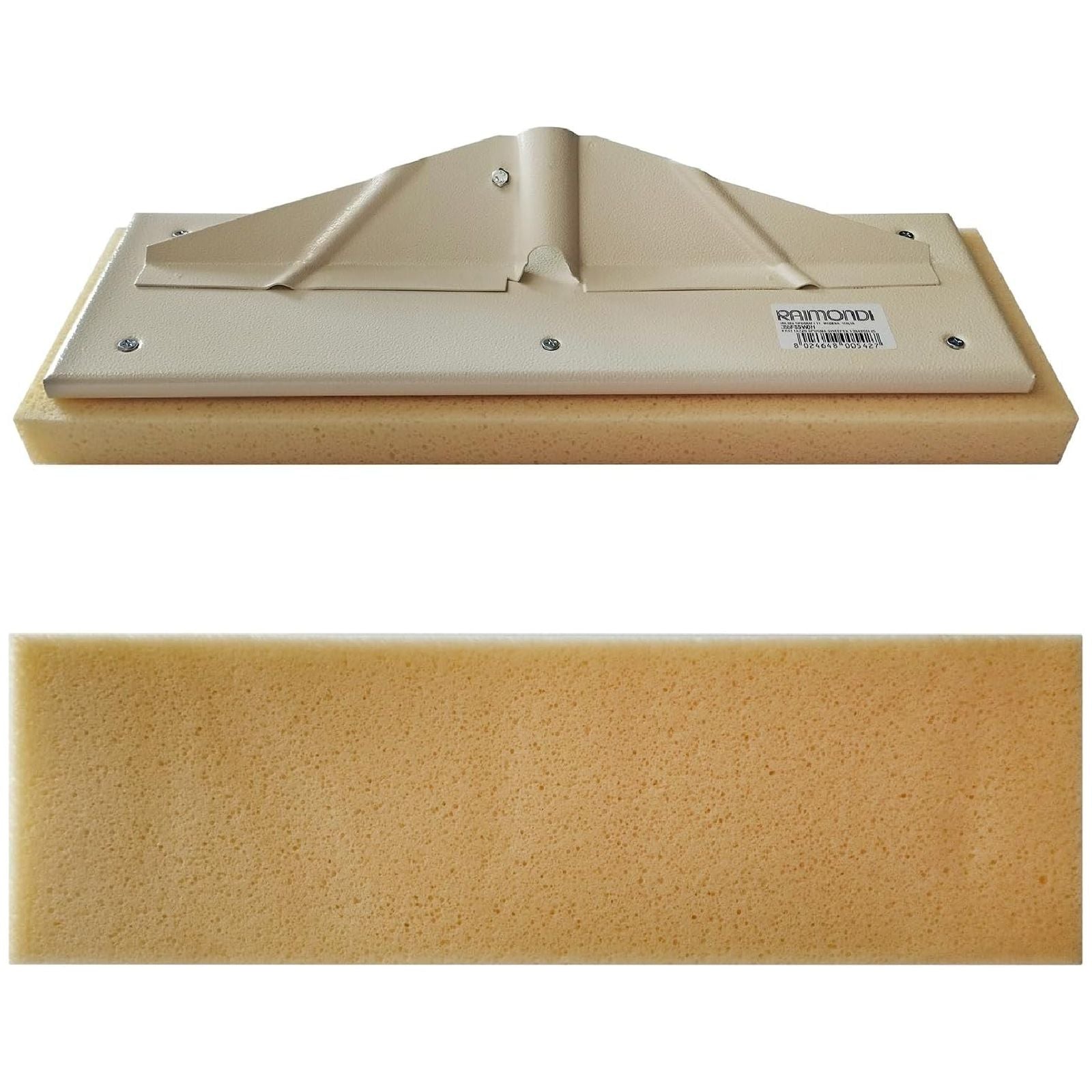 Frattone in spugna con supporto in metallo senza manico 13 x 42 cm