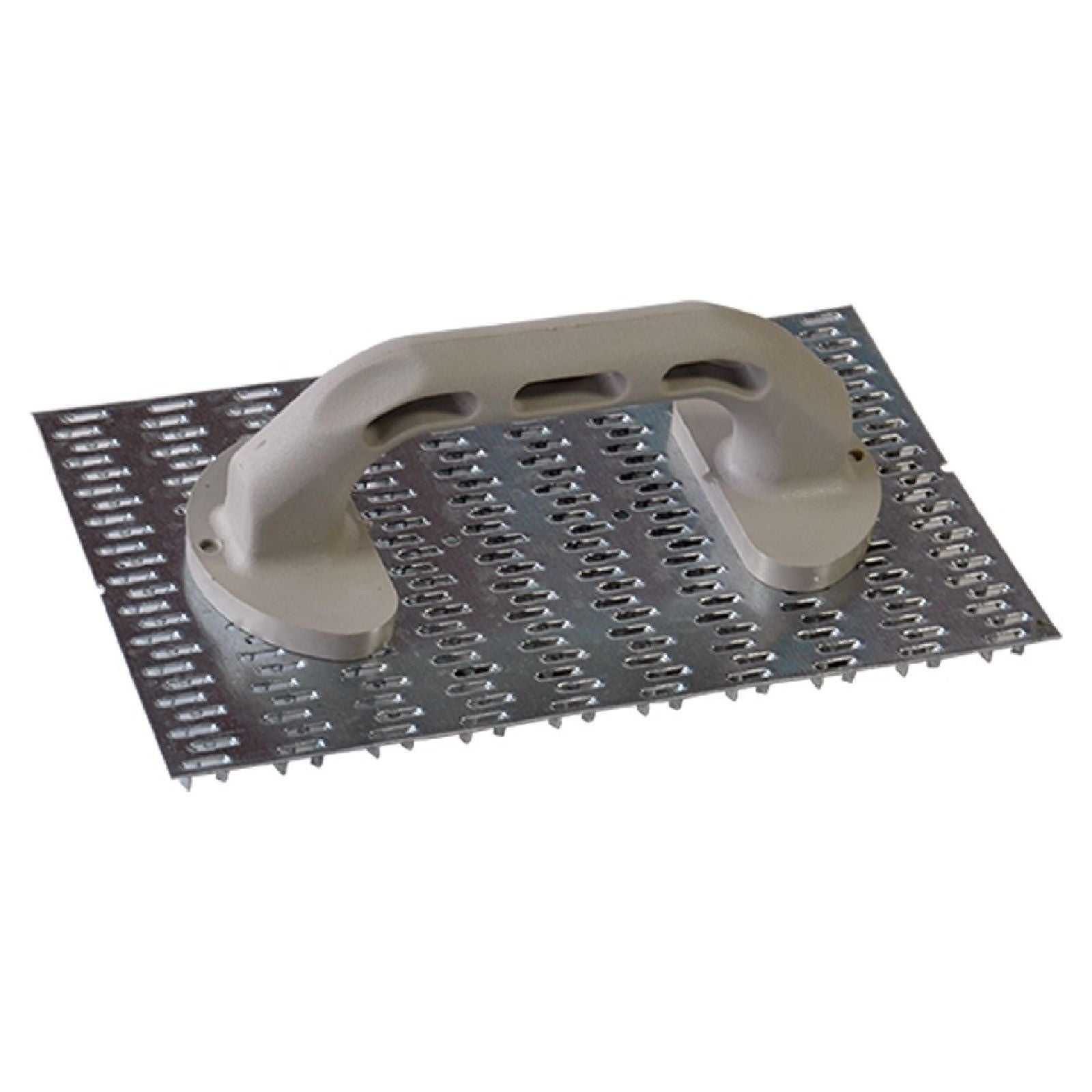 Raschiatore per intonaco a denti di lupo con manico in plastica 25 x 15 cm