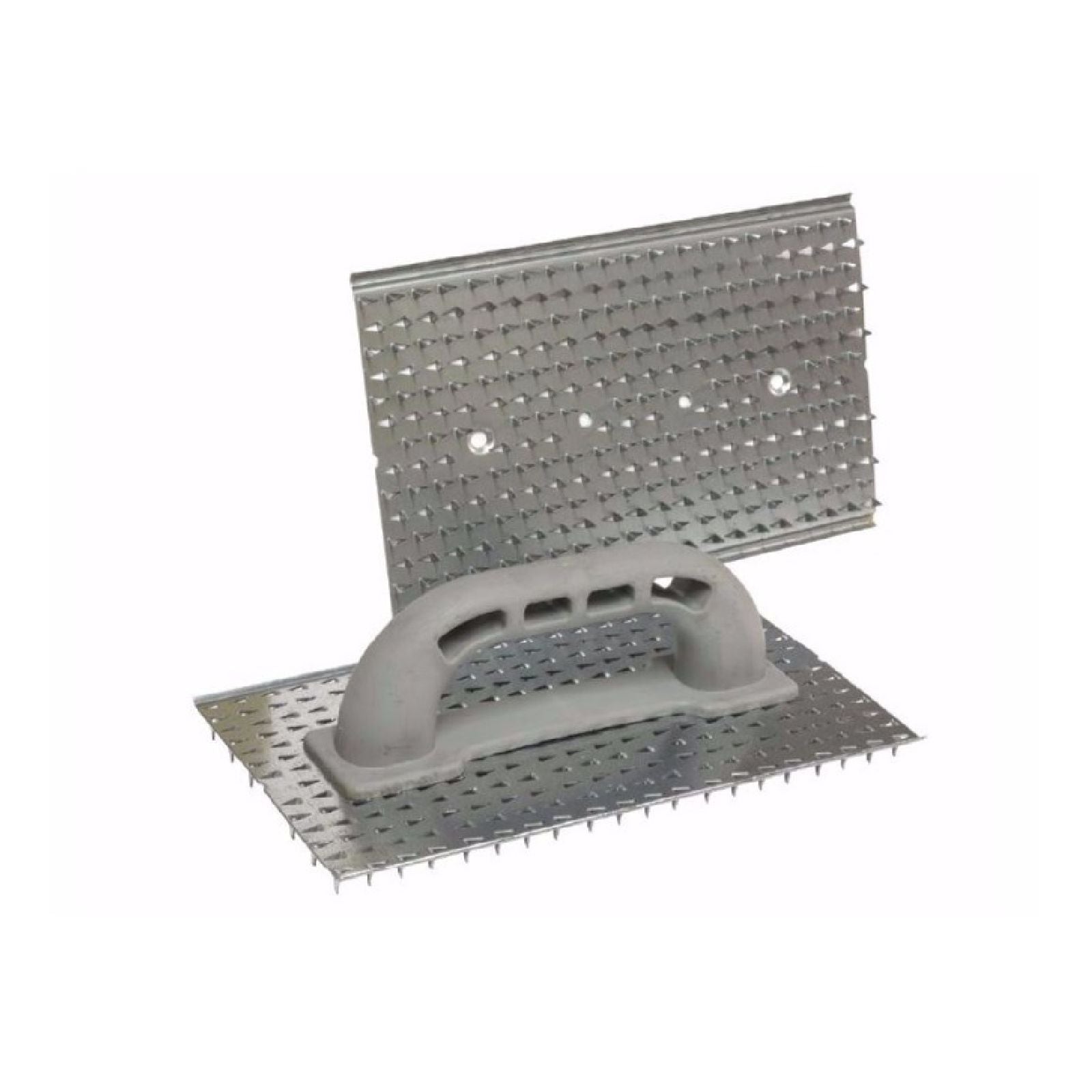 Raschiatore per intonaco a denti di lupo con manico in plastica 25 x 15 cm