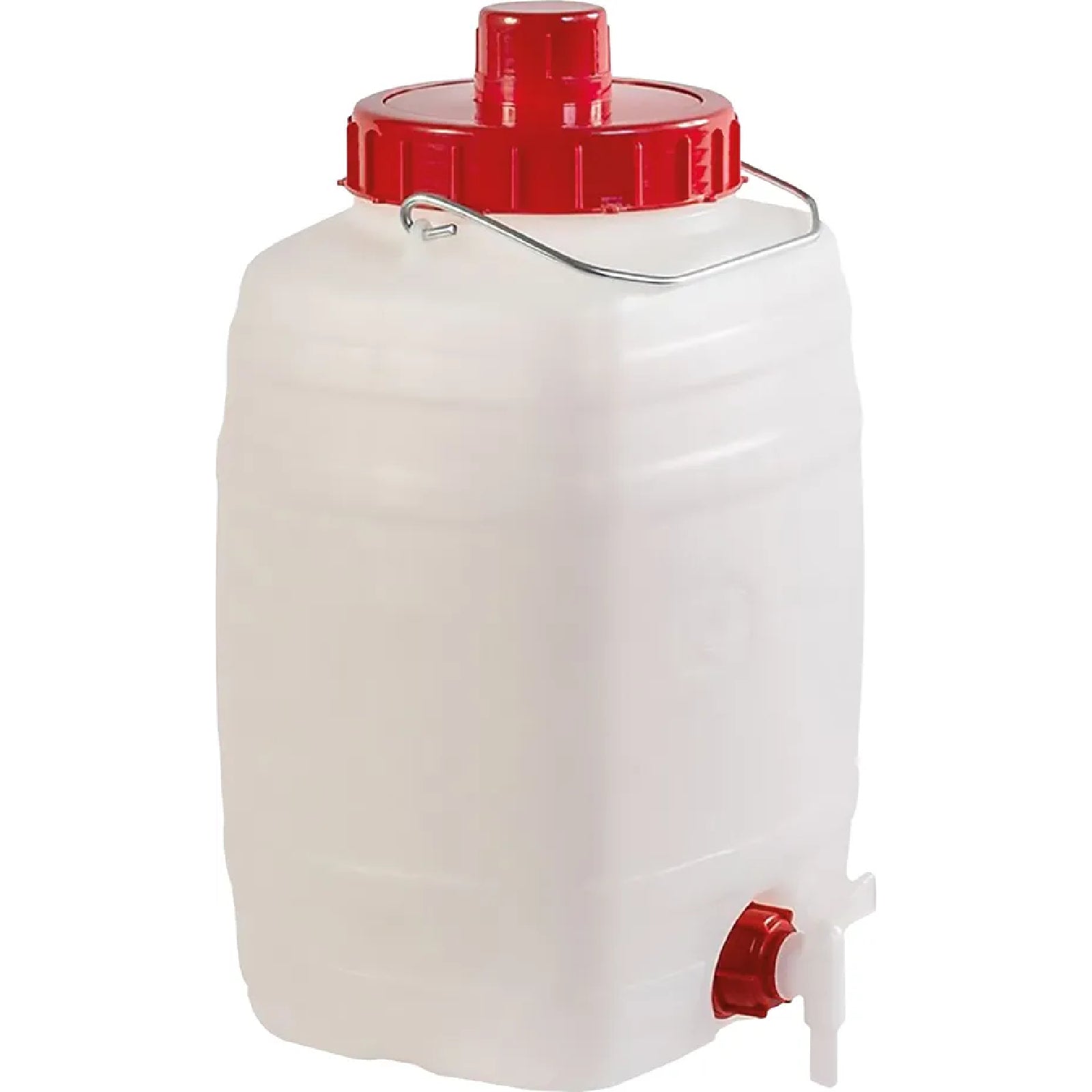 Bidone per alimenti "Demetra" in polietilene atossico con rubinetto, coperchio e sfiato