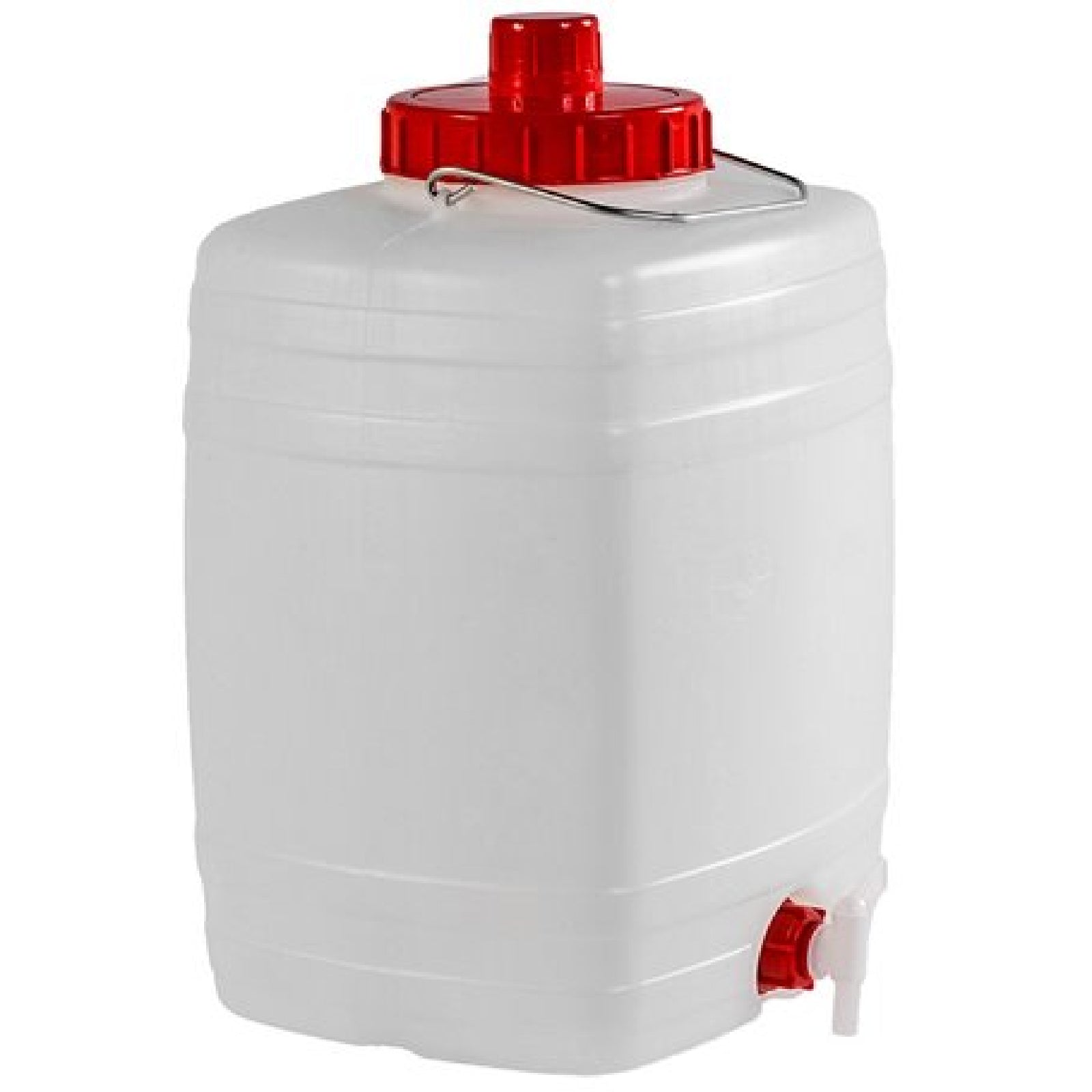 Bidone per alimenti "Demetra" in polietilene atossico con rubinetto, coperchio e sfiato