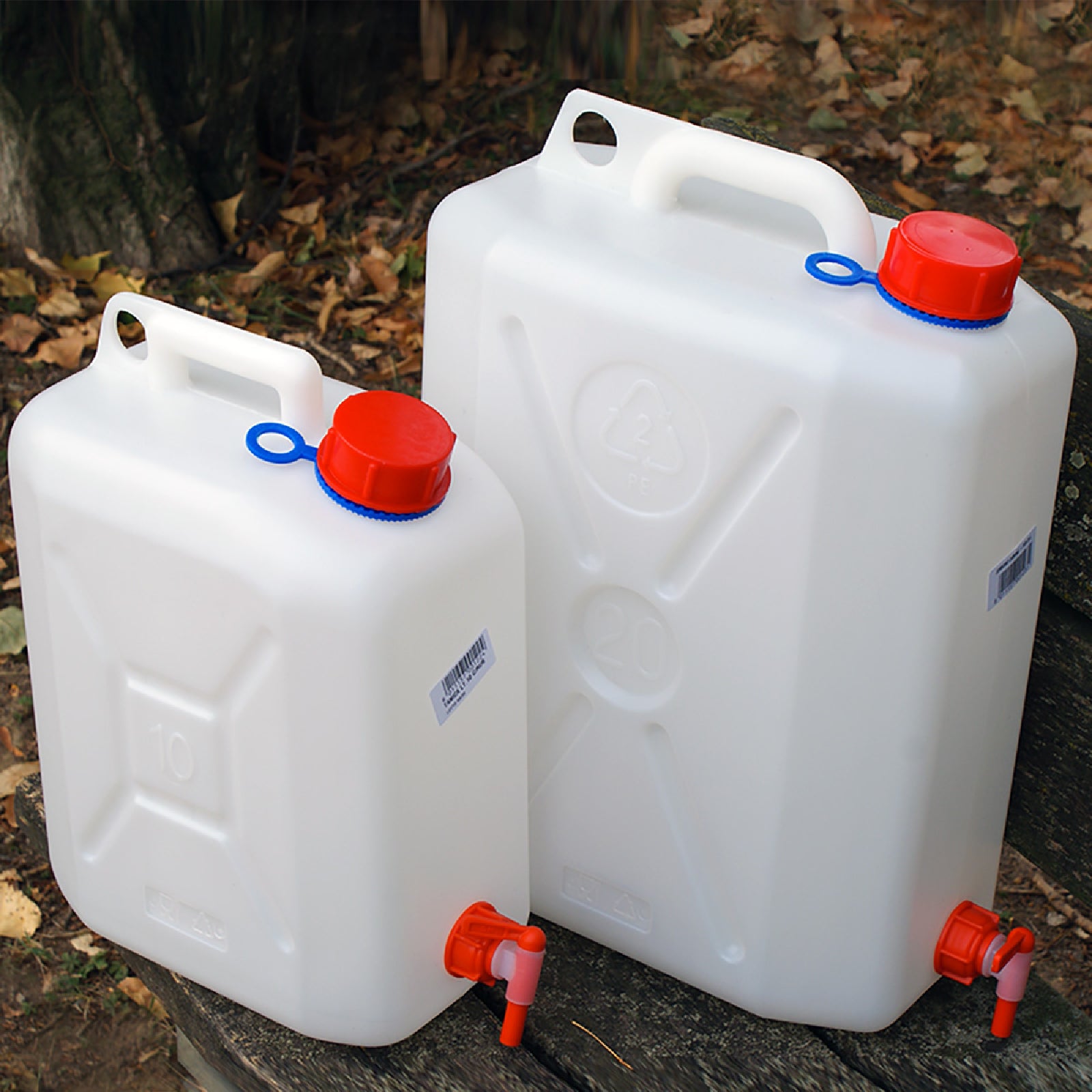 Tanica per alimenti in polietilene con tappo e rubinetto