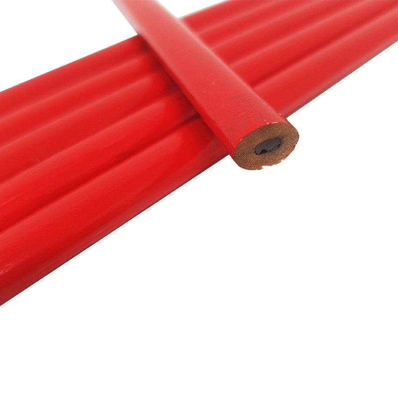 Matita rossa per falegname a punta tenera di alta qualità lunga 30 cm
