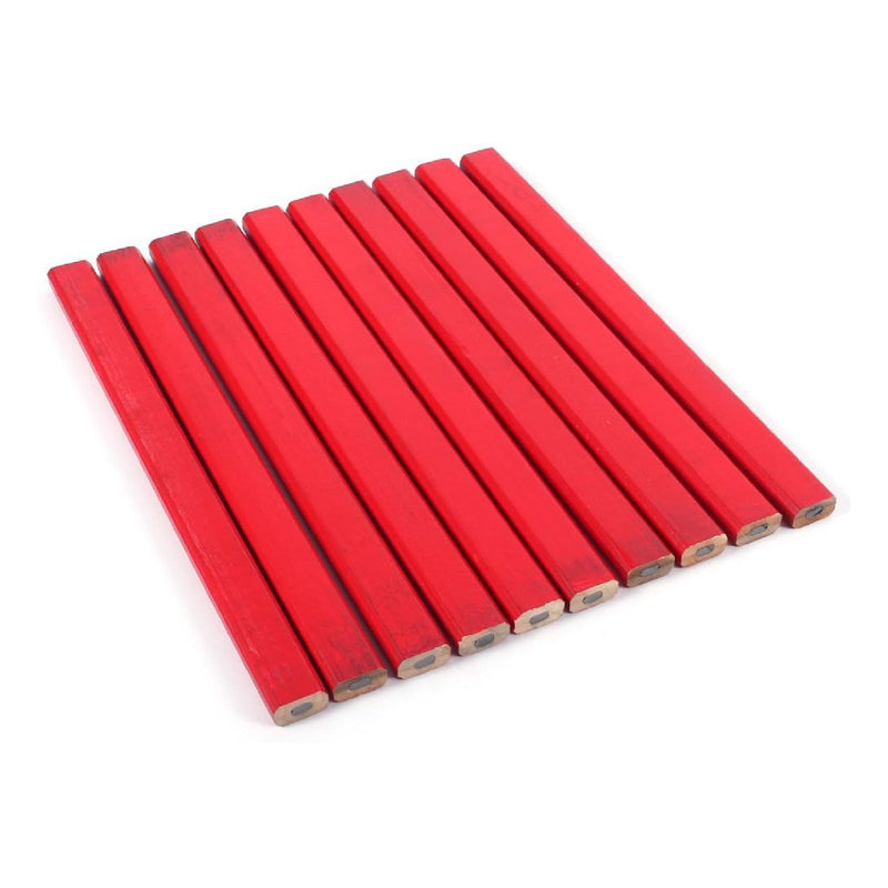 Matita rossa di ottima qualità per edilizia e falegnameria lunga 24 cm