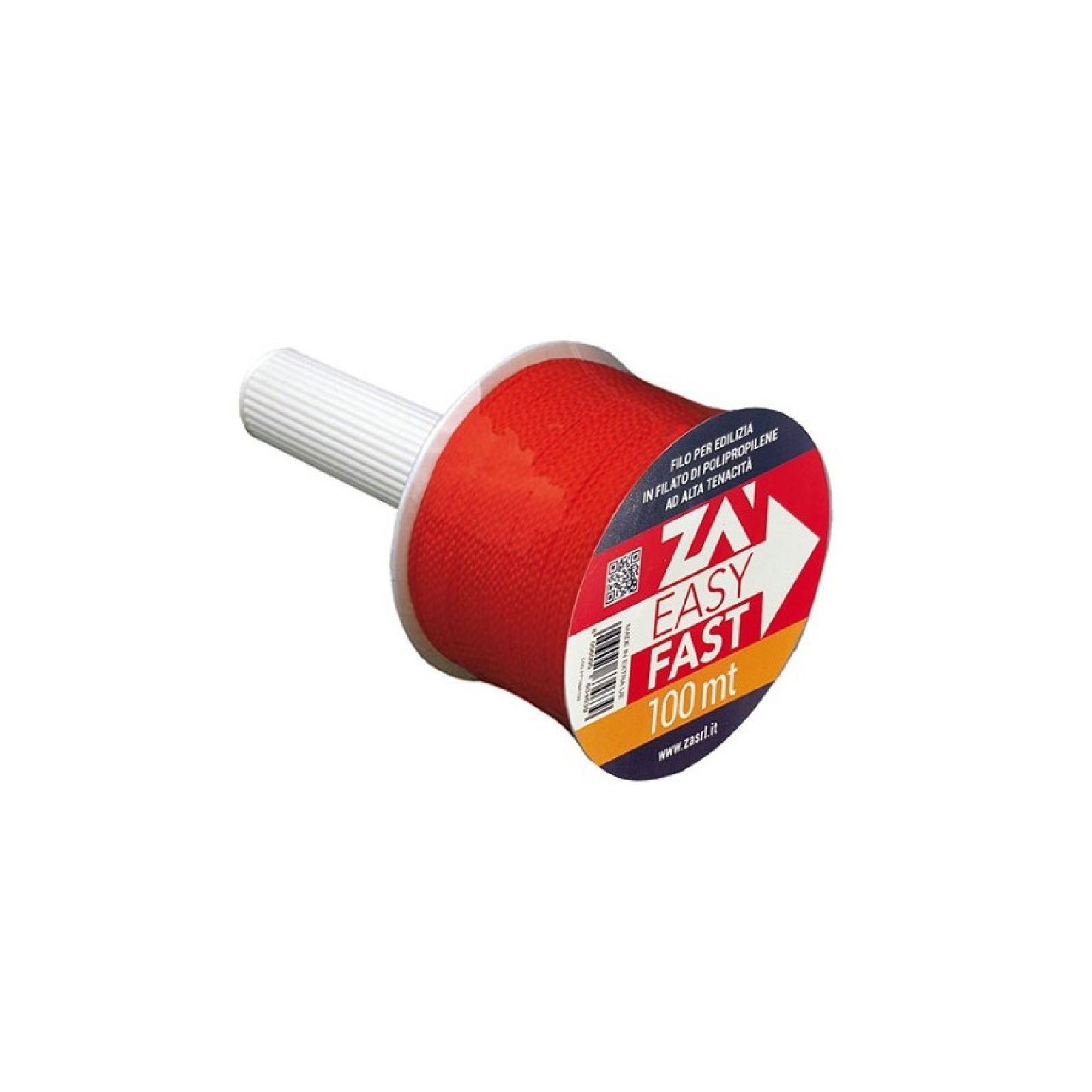 Filo per edilizia in polipropilene resistente con sistema riavvolgibile 100 mt